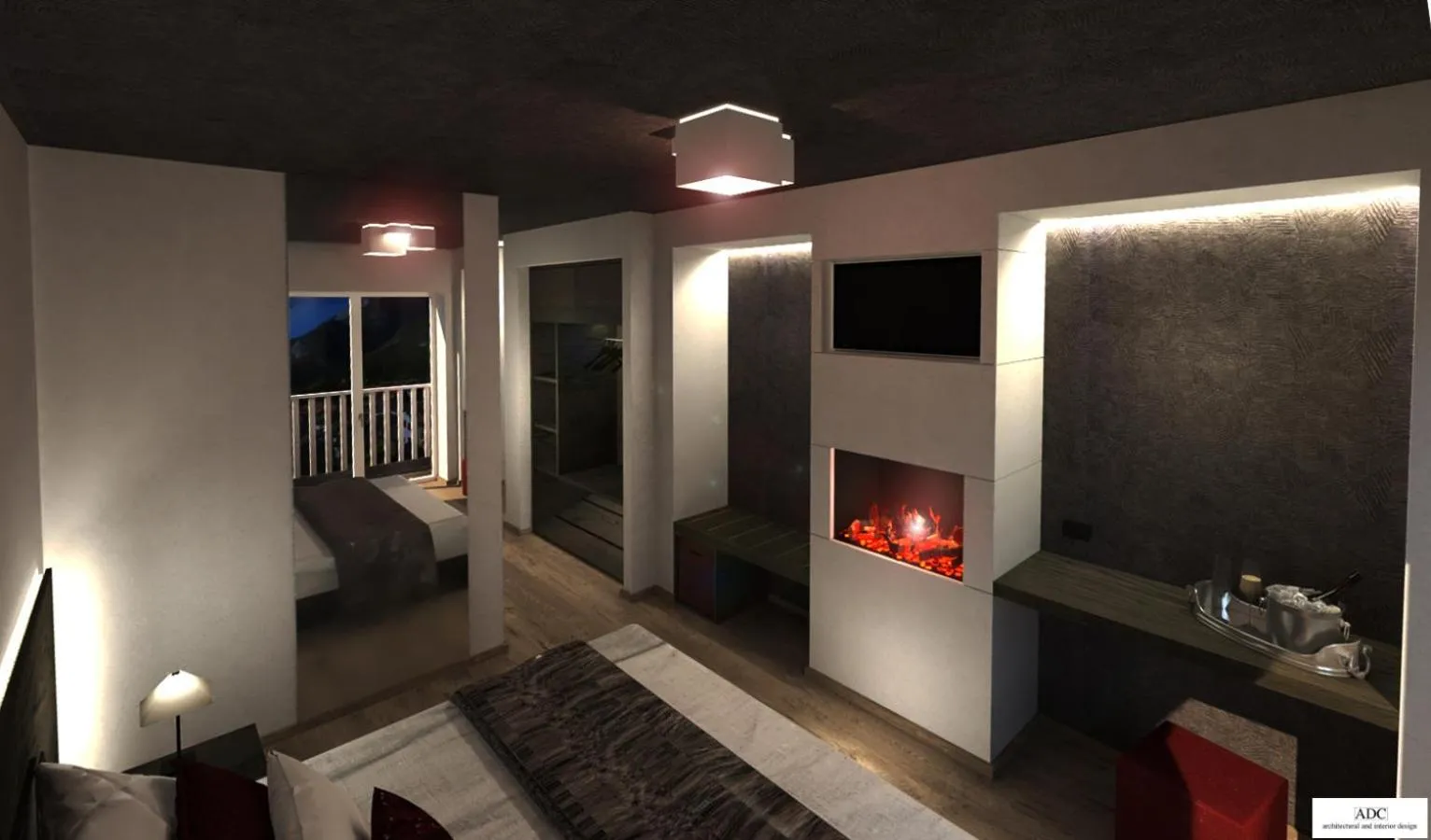 Bedroom in Hotel Londra Slow Living Molveno