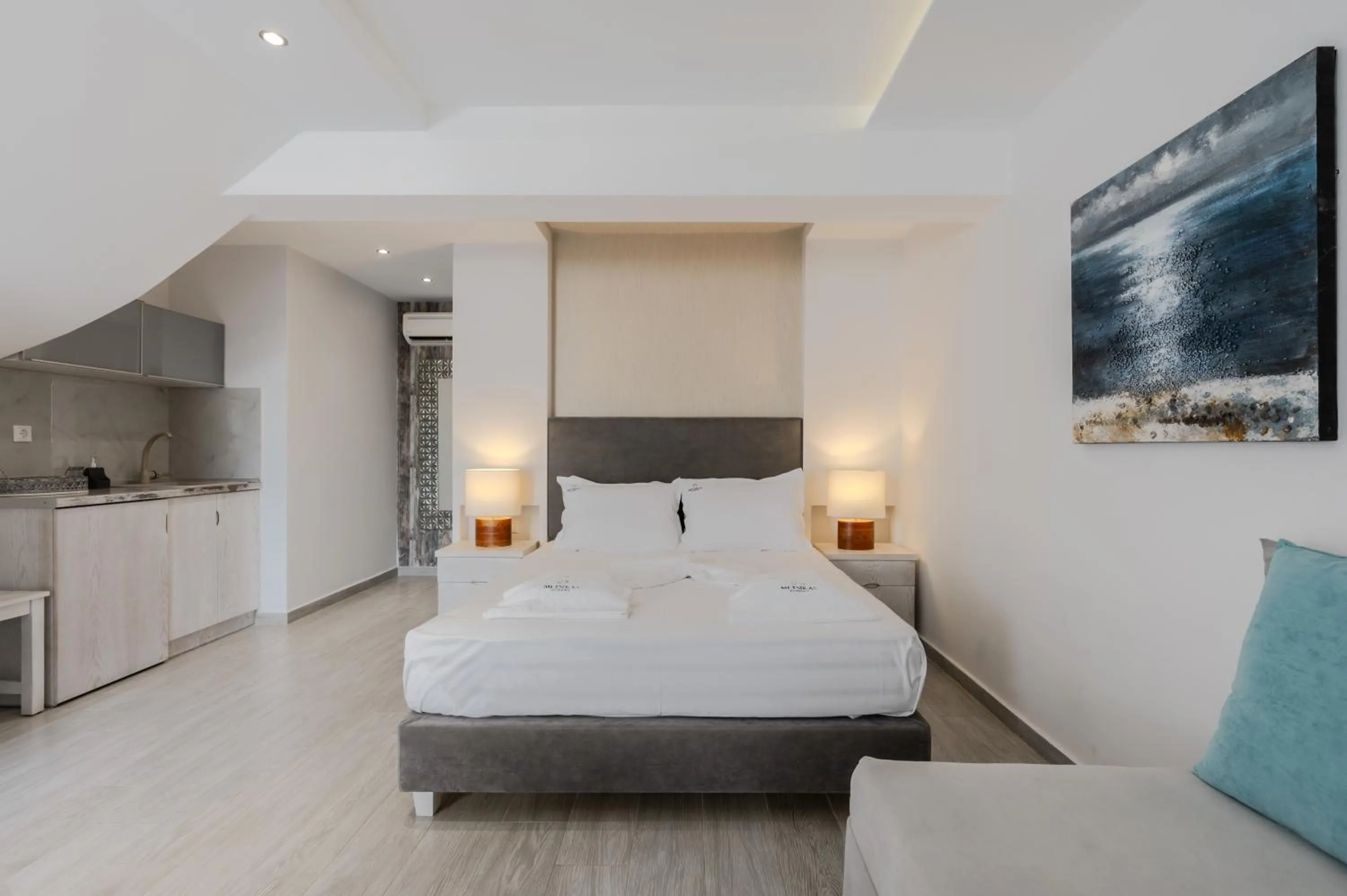 Bed in Metsikas Residence