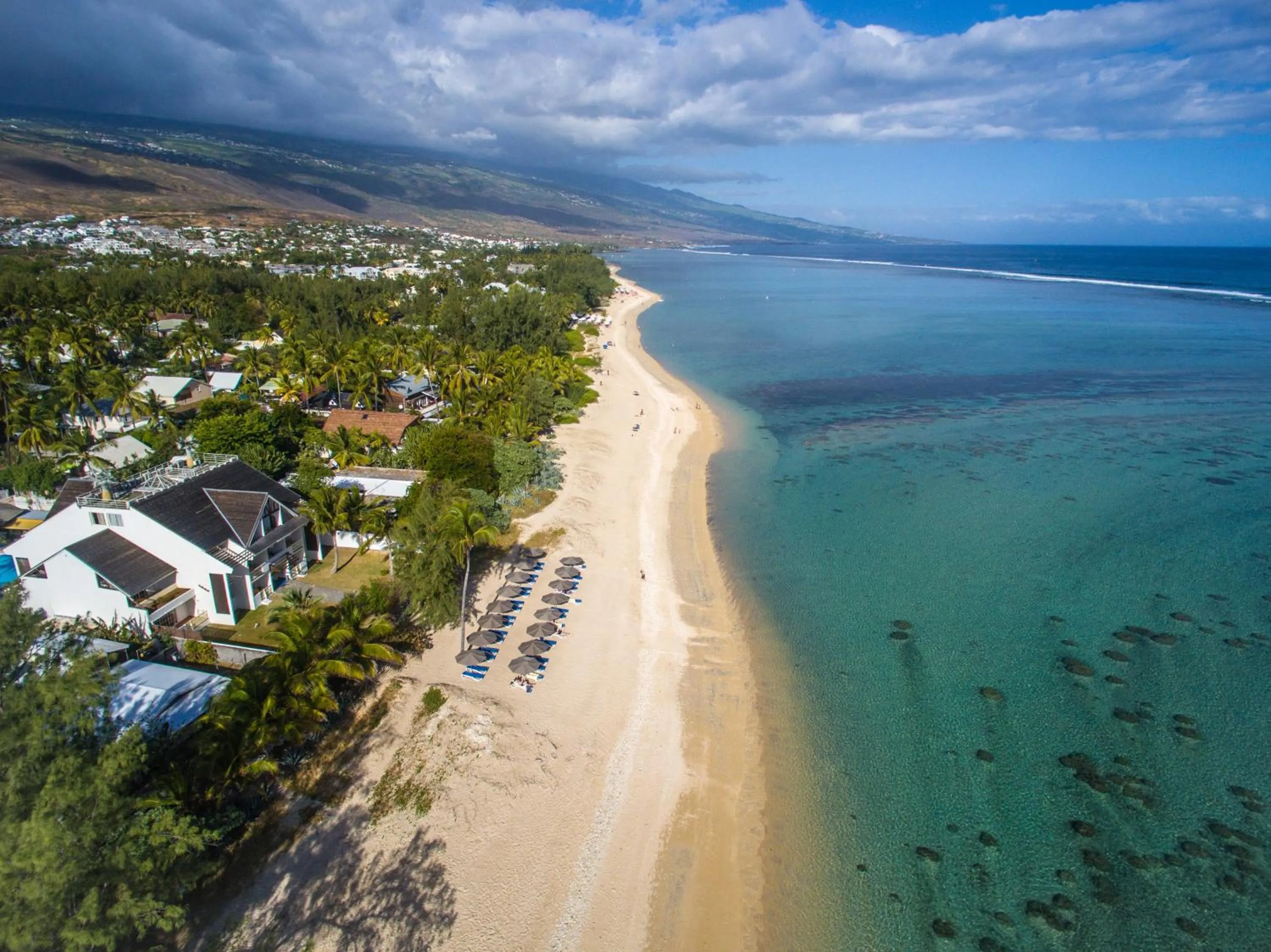 Bird's eye view in Le Nautile Beachfront