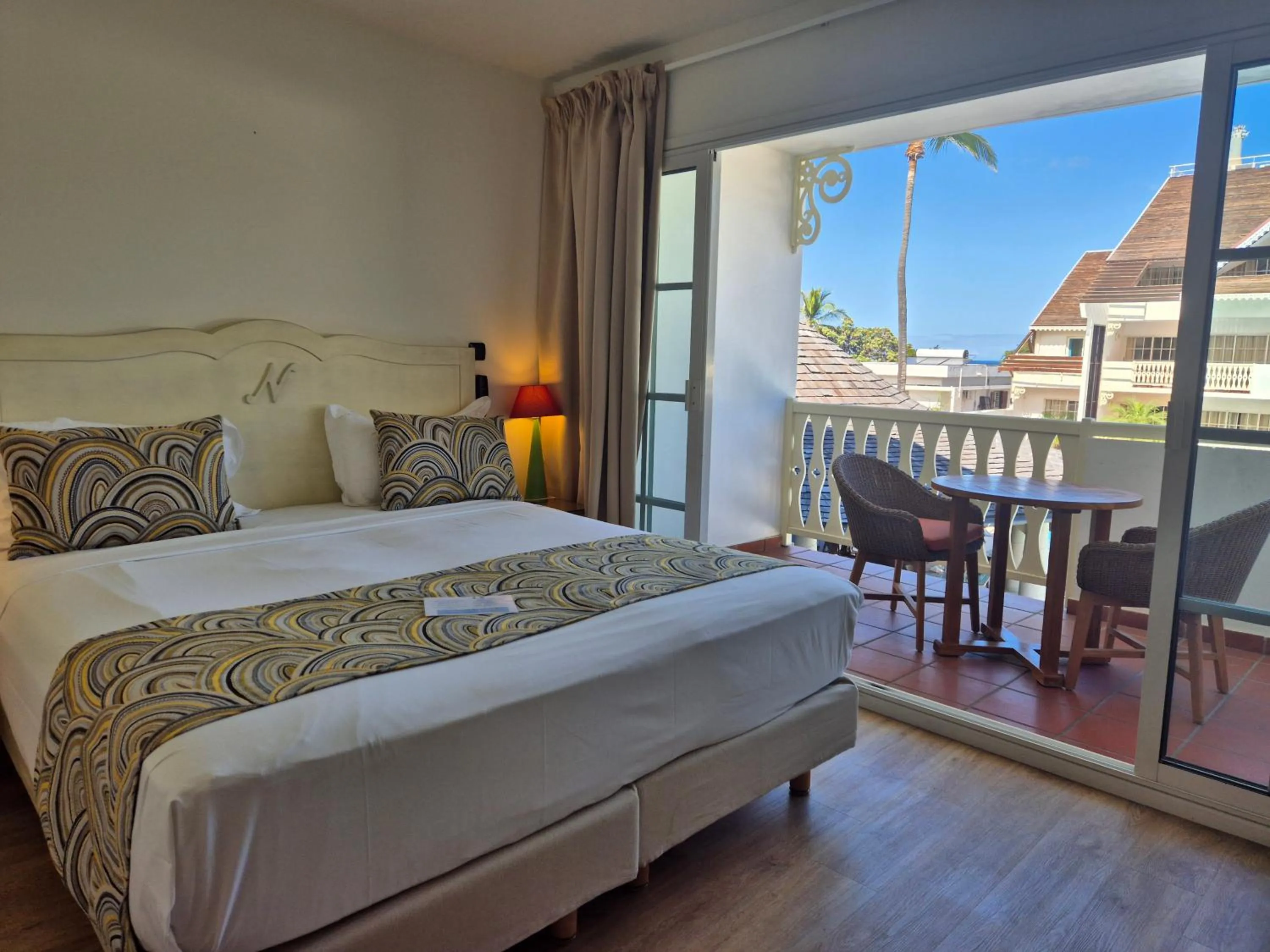 Bed in Le Nautile Beachfront