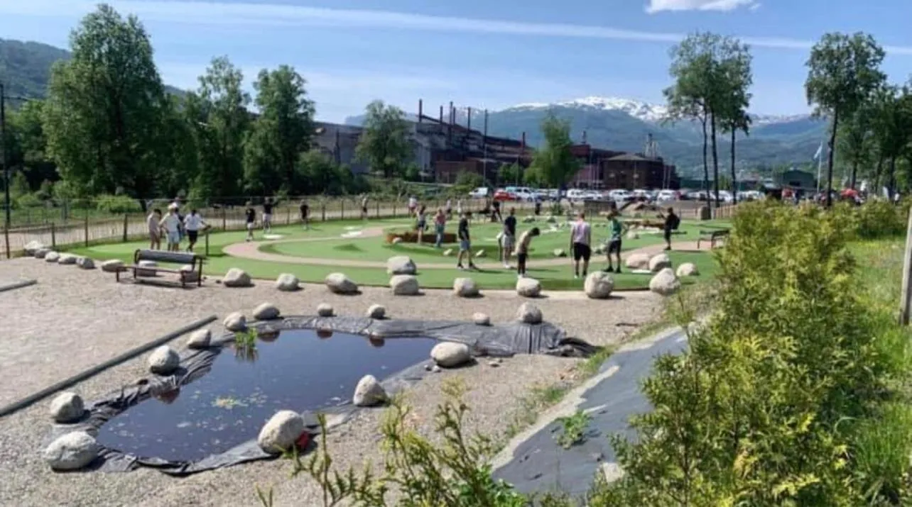 Minigolf in Sauda Fjordhotell