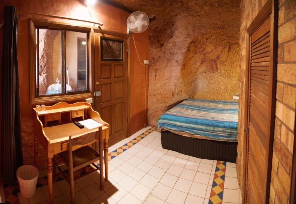 Bed in The Underground Motel