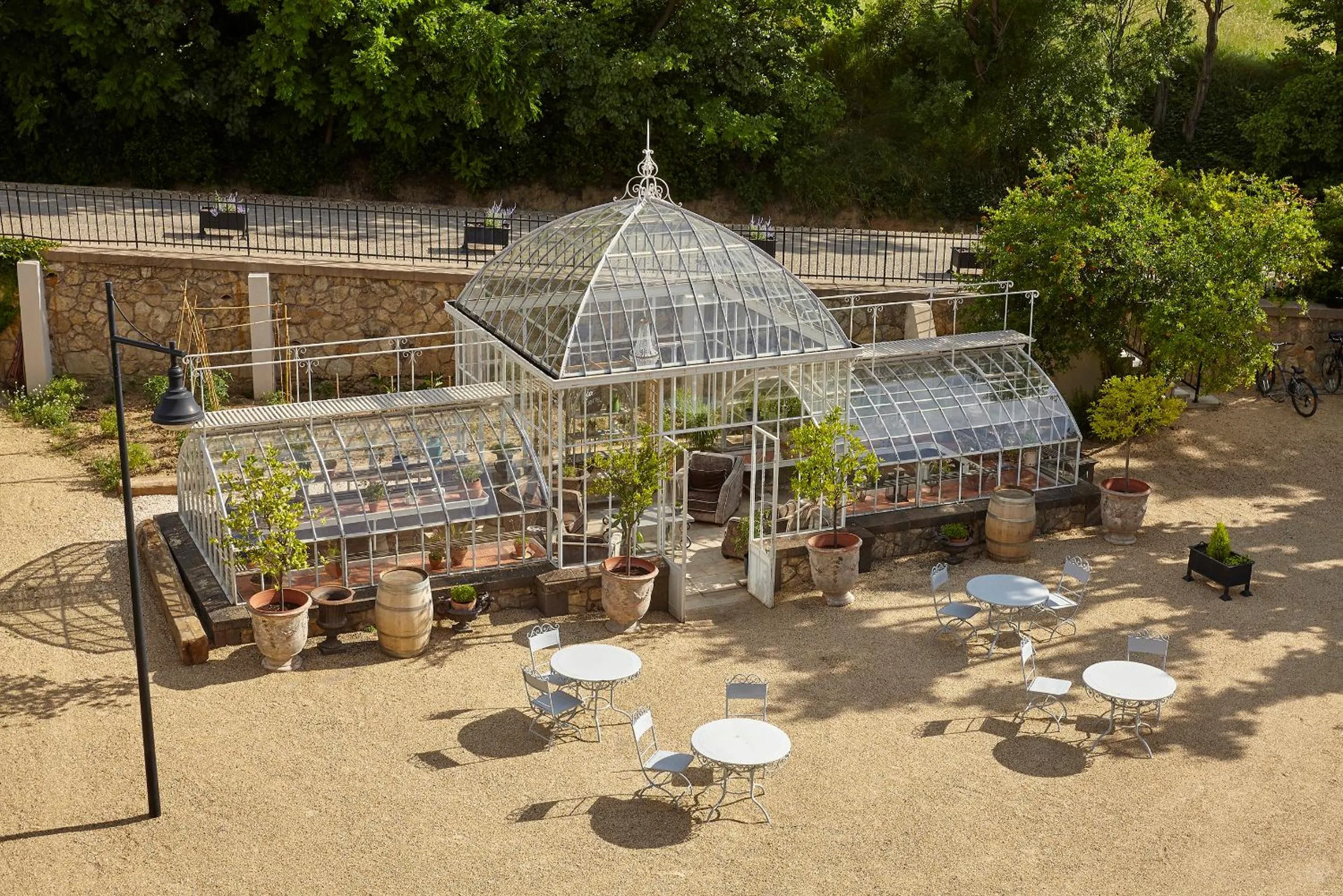 Garden in Château Les Carrasses