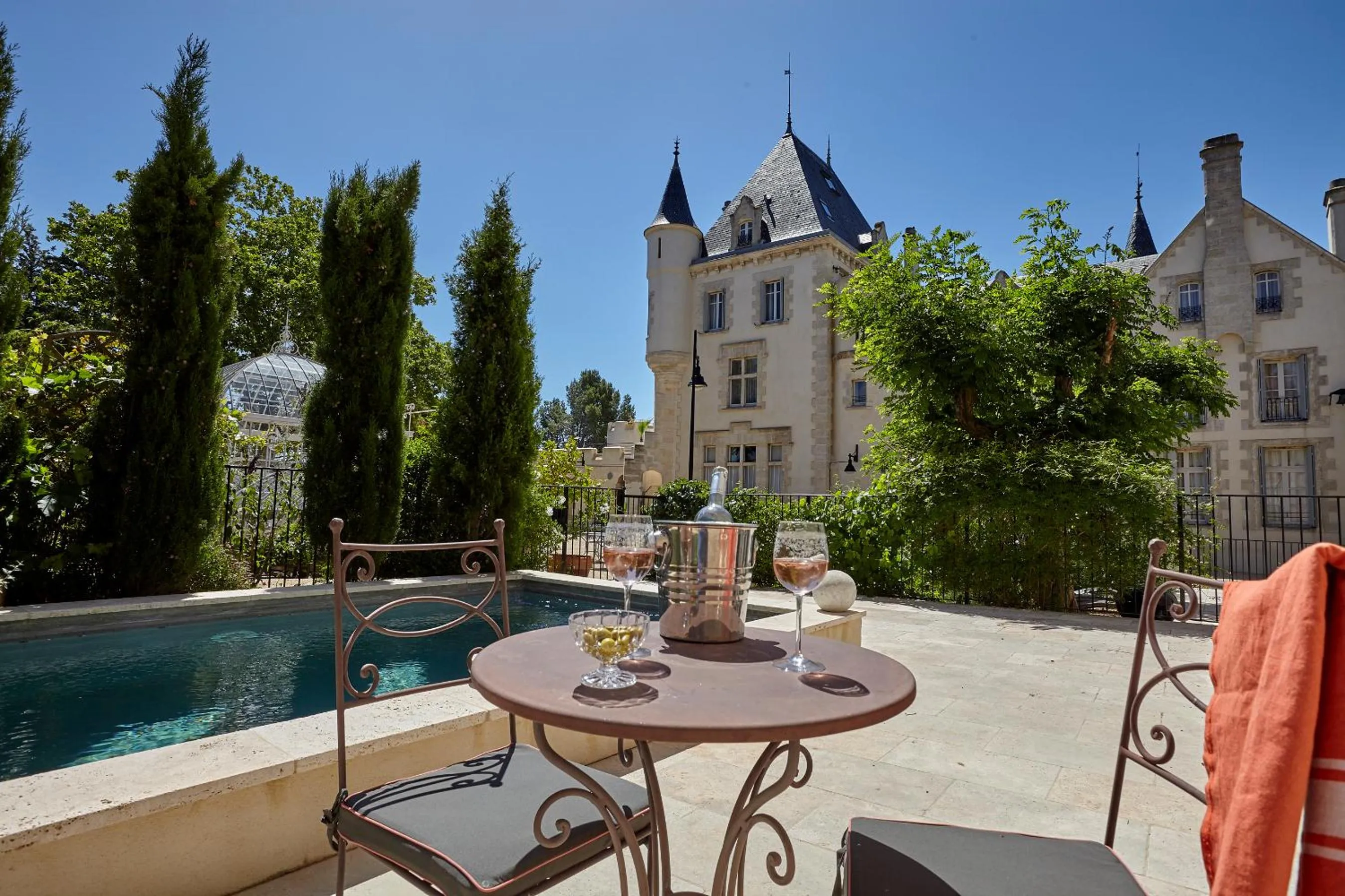 Patio in Château Les Carrasses