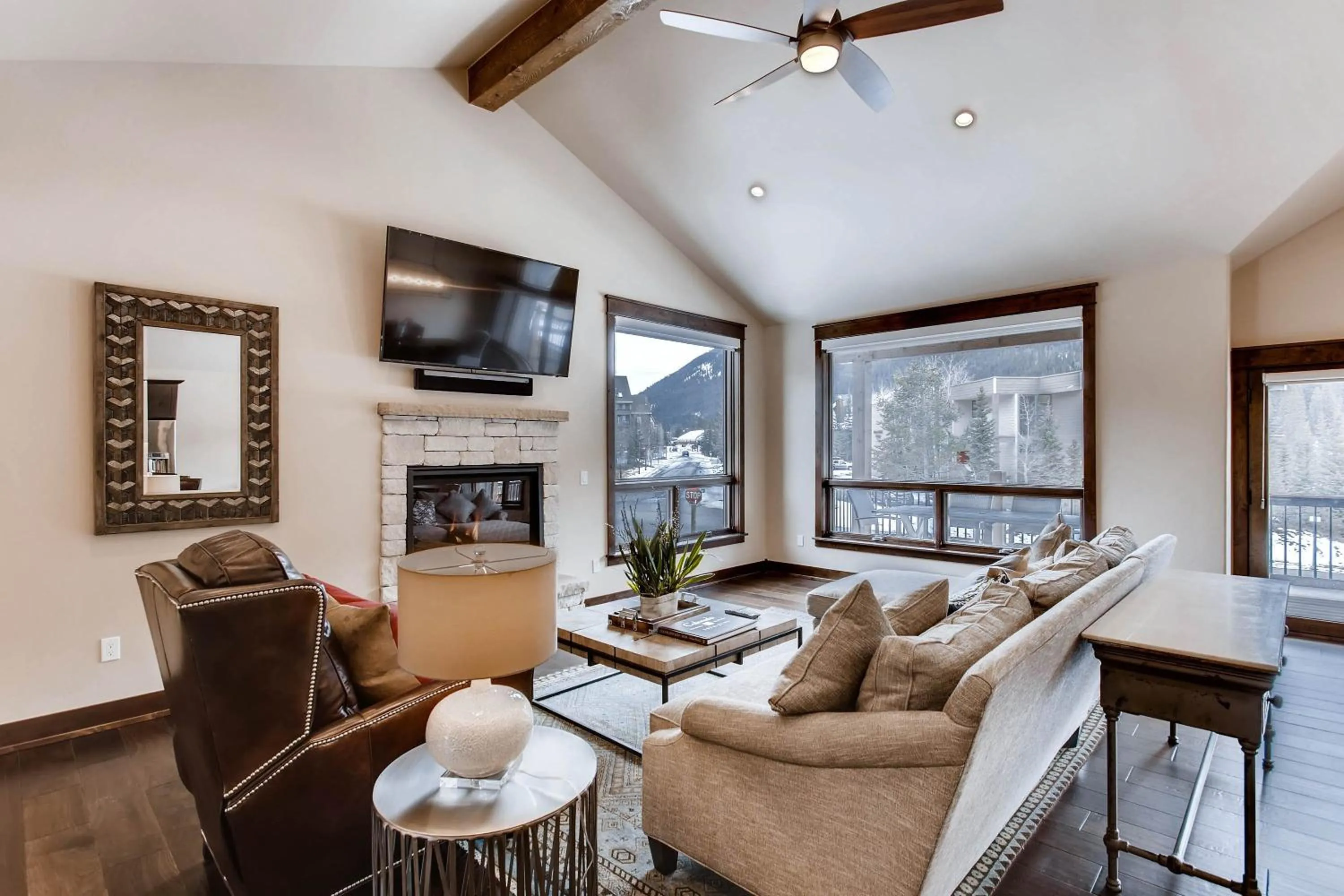 Living room in River Run Townhomes by Vail Resorts
