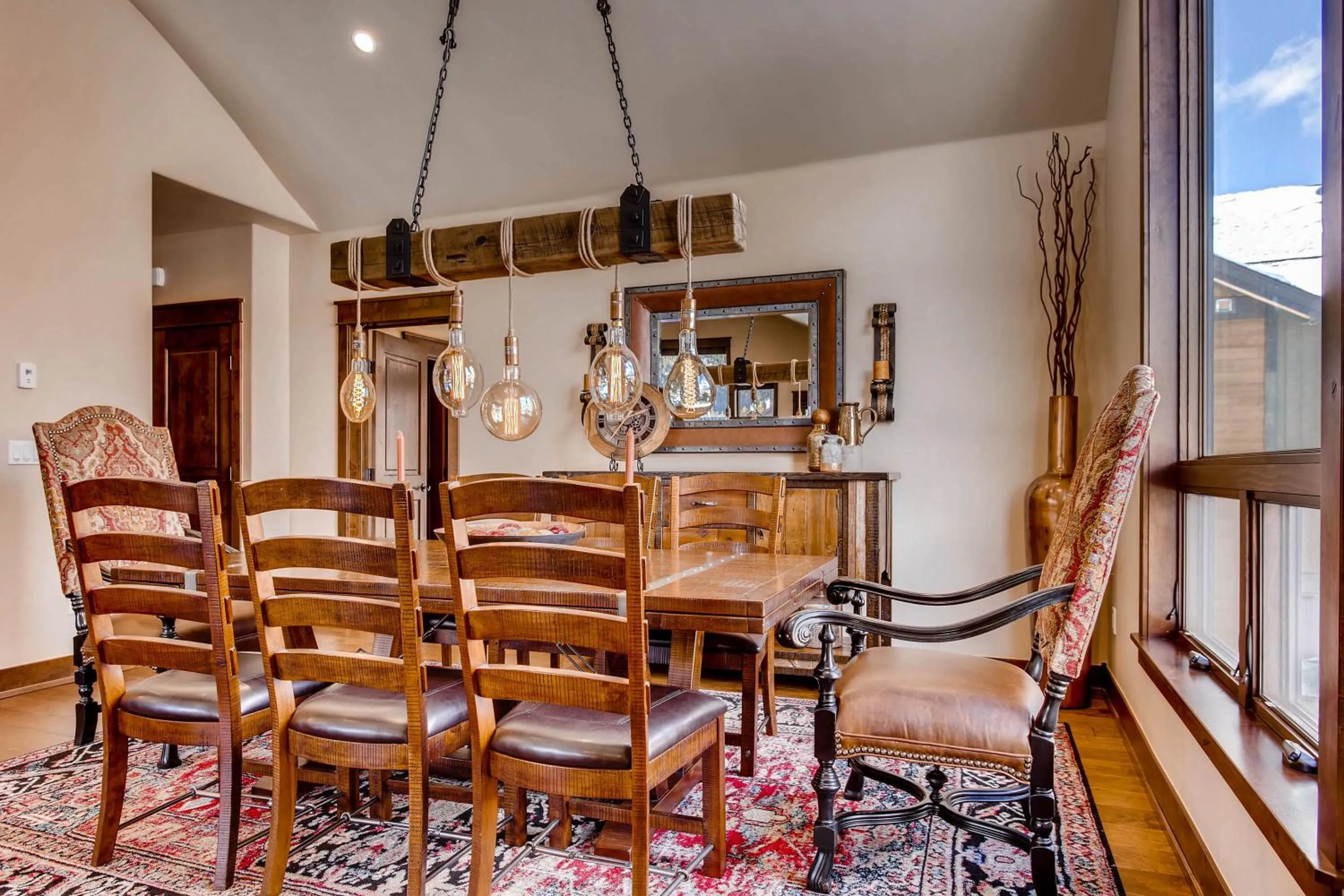 Dining area in River Run Townhomes by Vail Resorts
