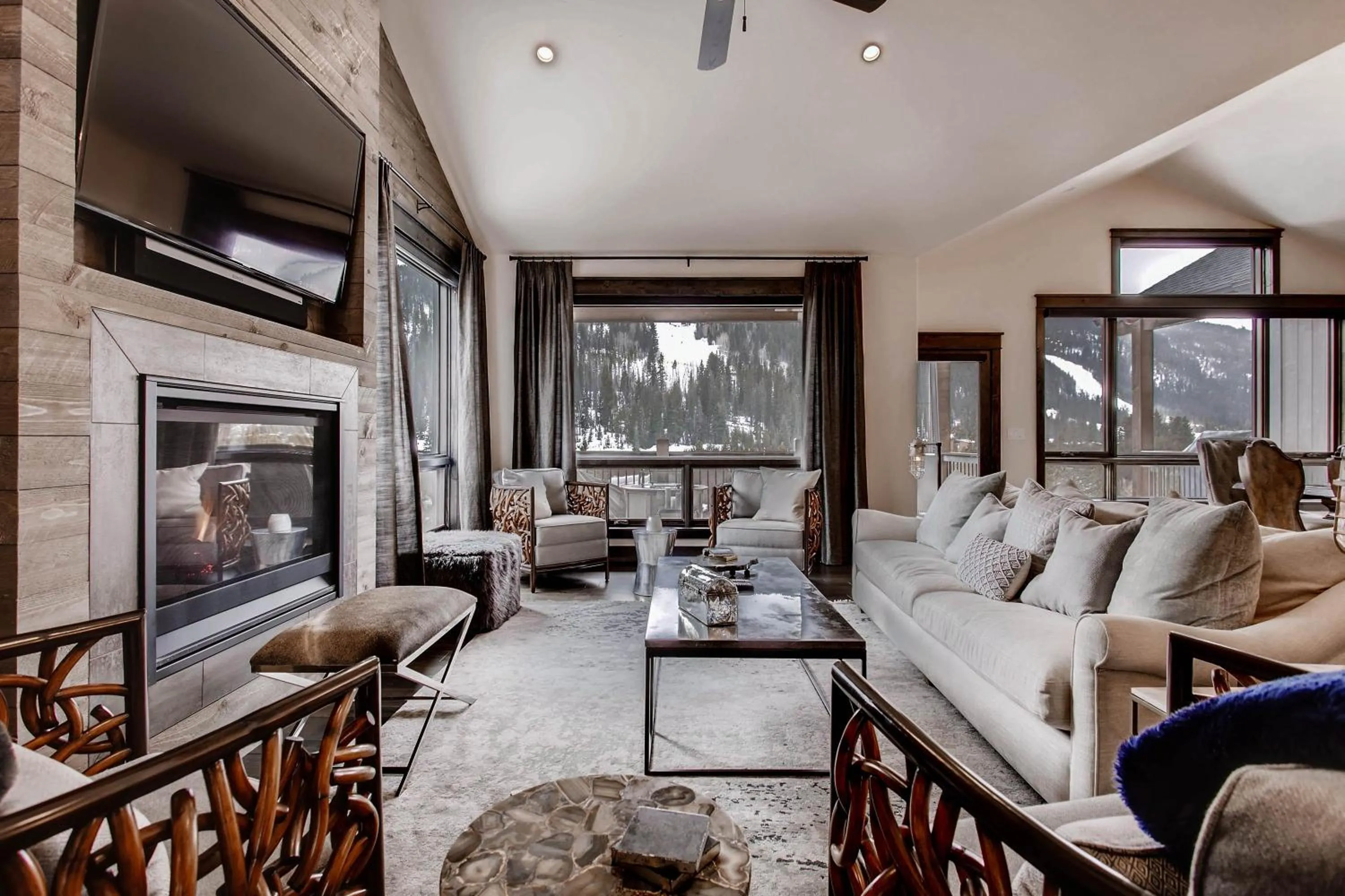 Living room in River Run Townhomes by Vail Resorts