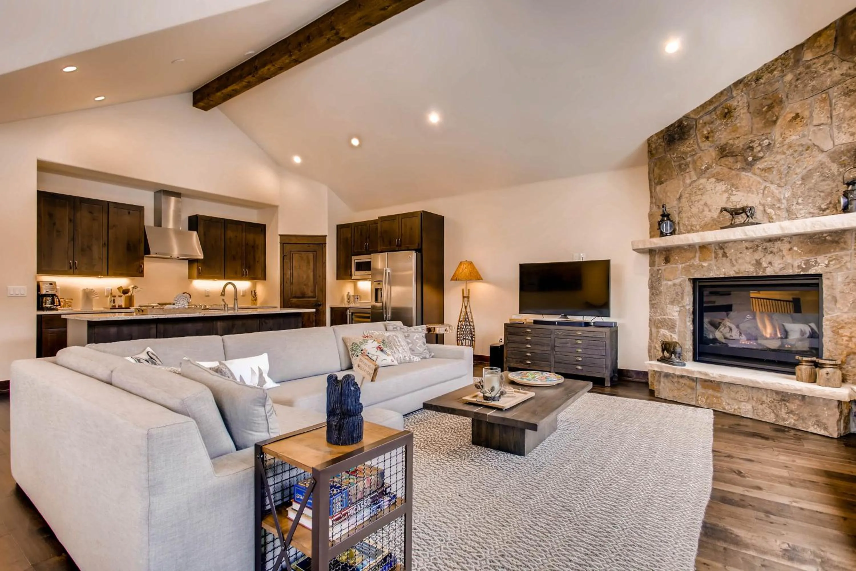 Living room in River Run Townhomes by Vail Resorts