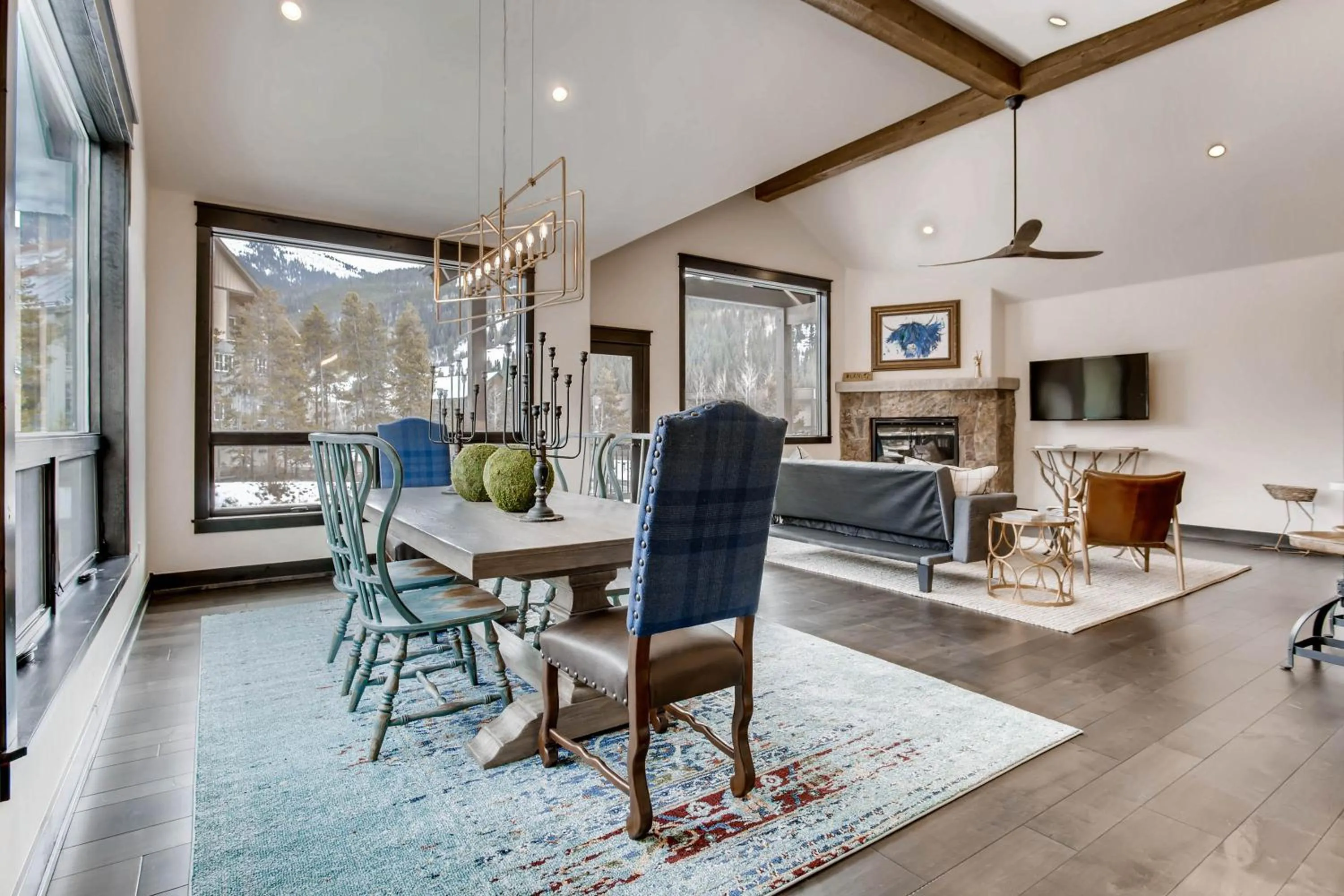 Dining area in River Run Townhomes by Vail Resorts