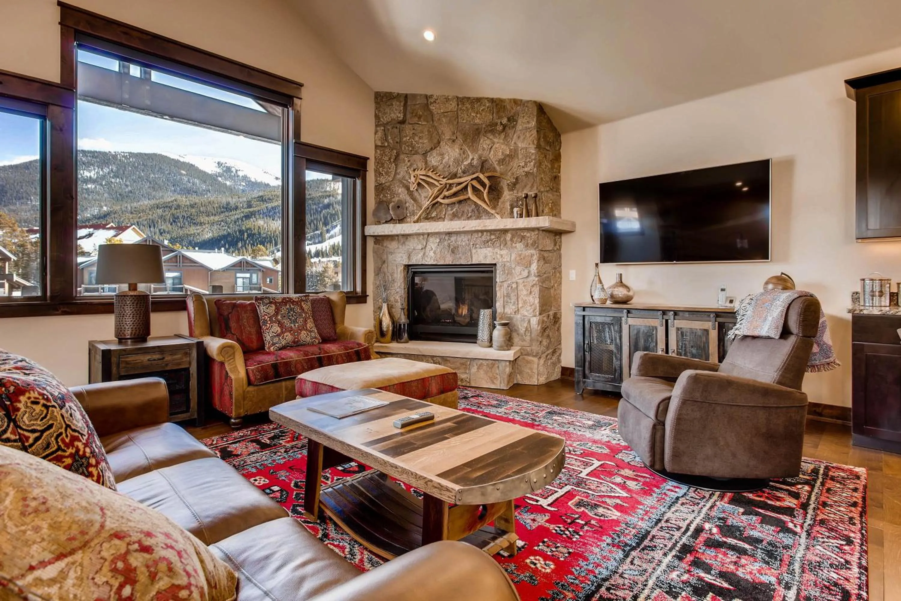 Living room in River Run Townhomes by Vail Resorts