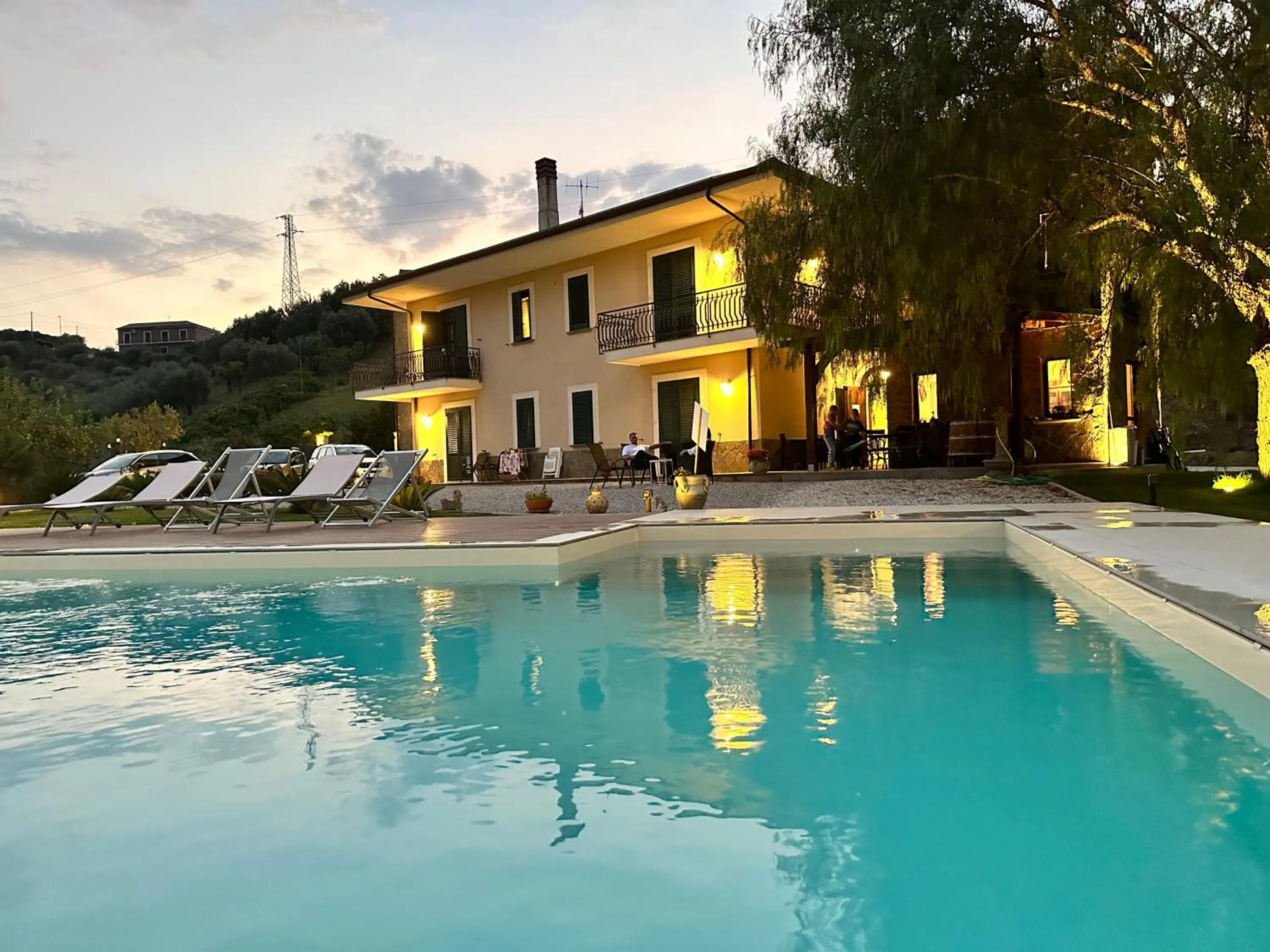 Swimming pool in Villa Le Torrette
