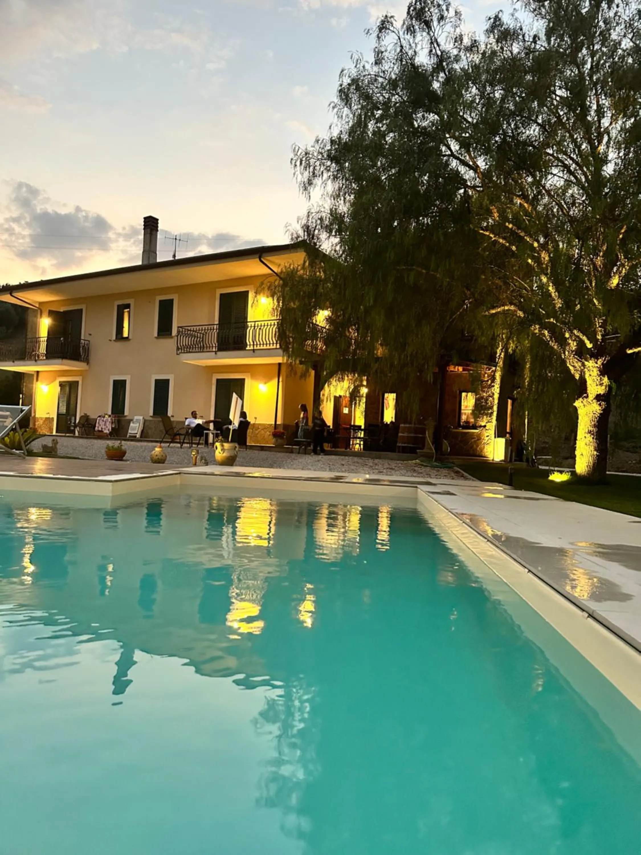 Swimming pool in Villa Le Torrette