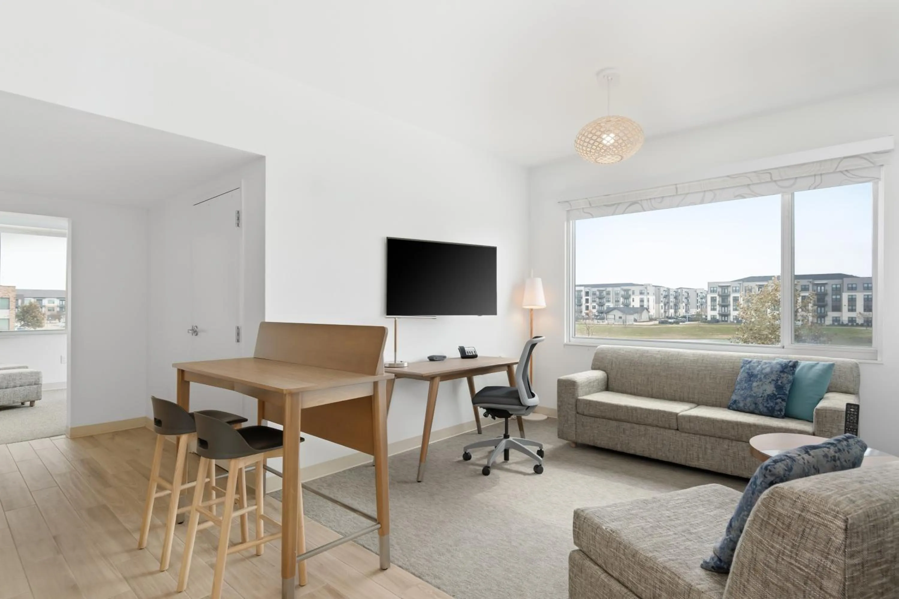 Living room in Element Houston Katy