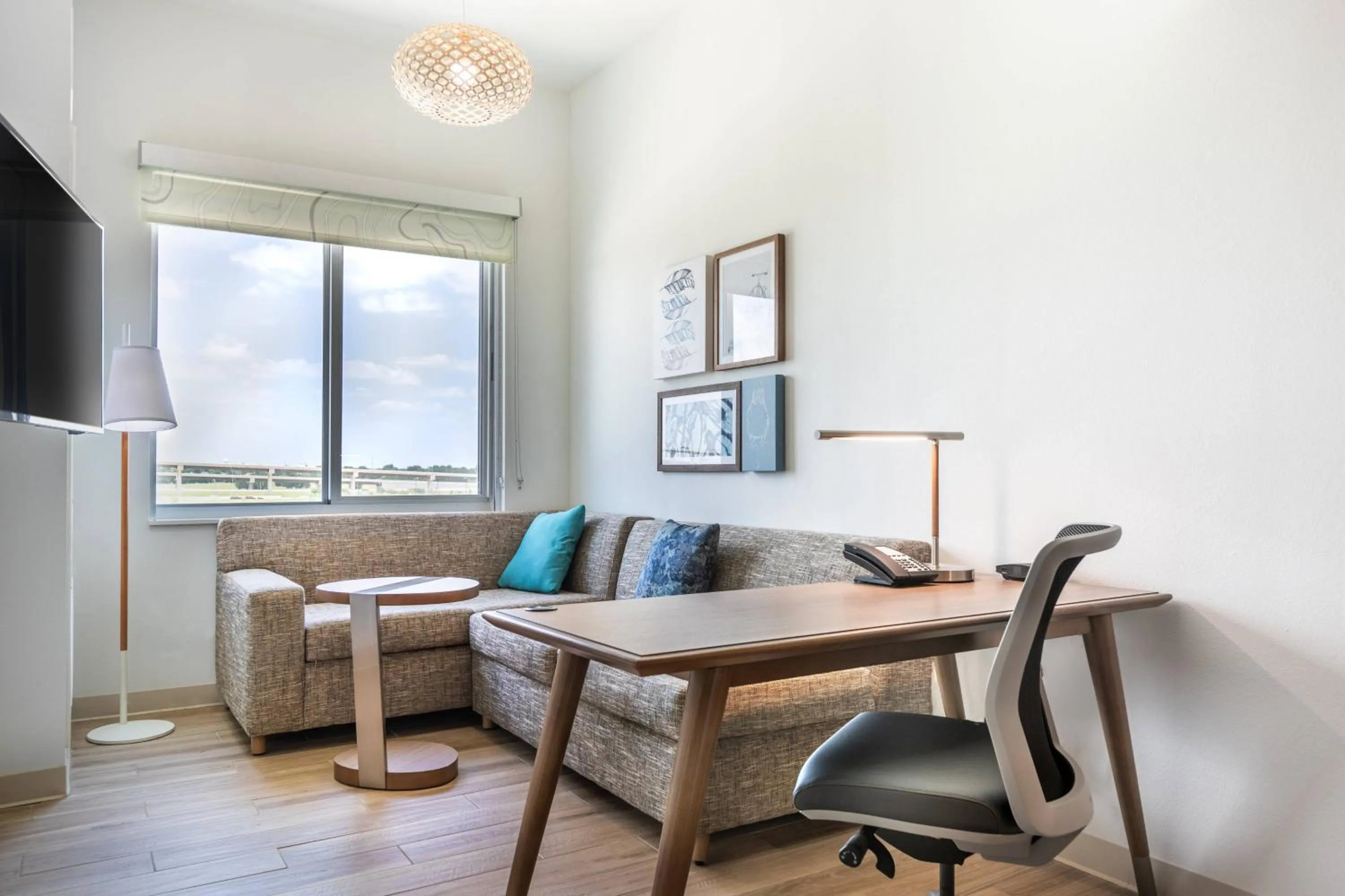 Living room in Element Houston Katy