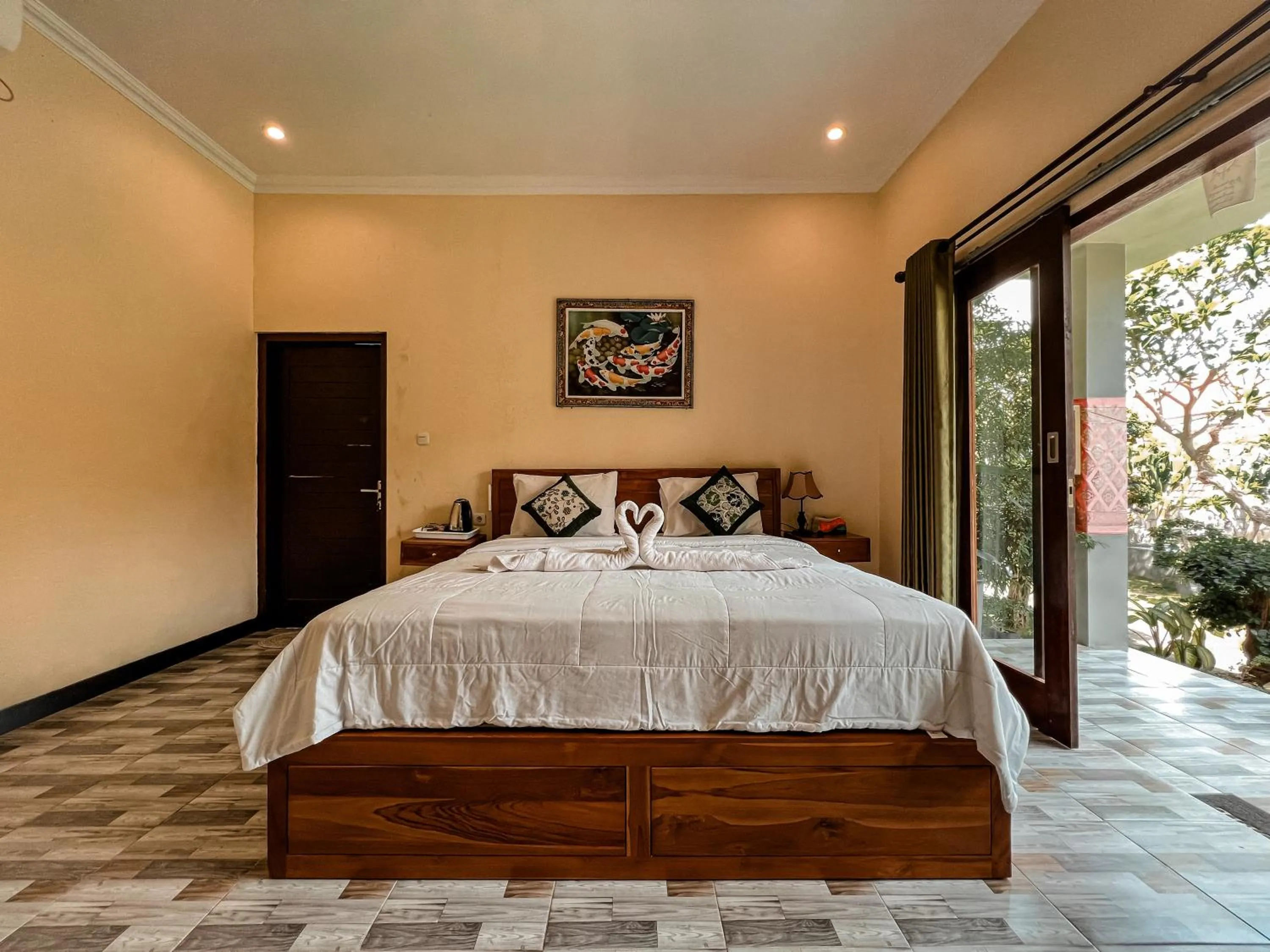 Bed in Gayatri Bungalows