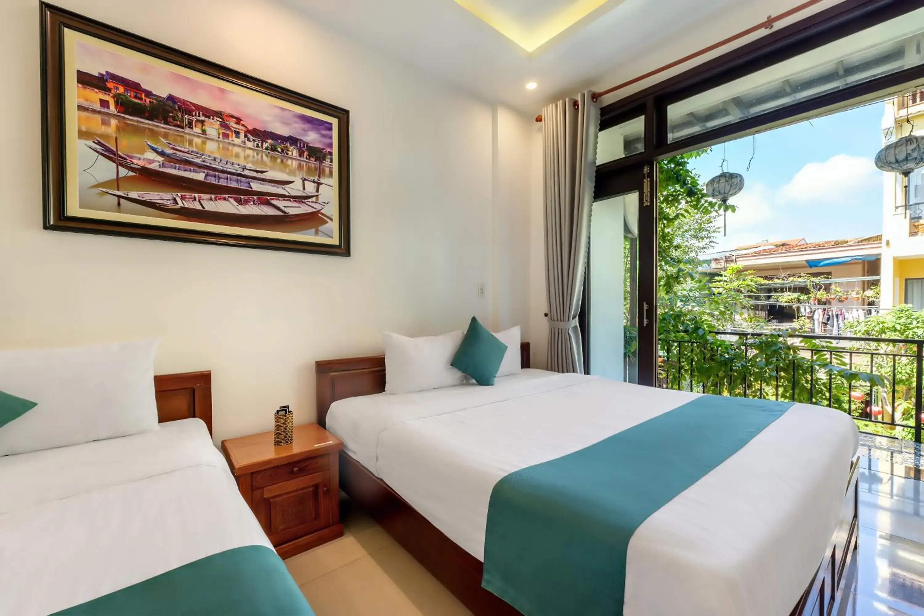 Bed in Rockmouse Centre River Villa Hoi An Bed in Rockmouse Centre River Villa Hoi An