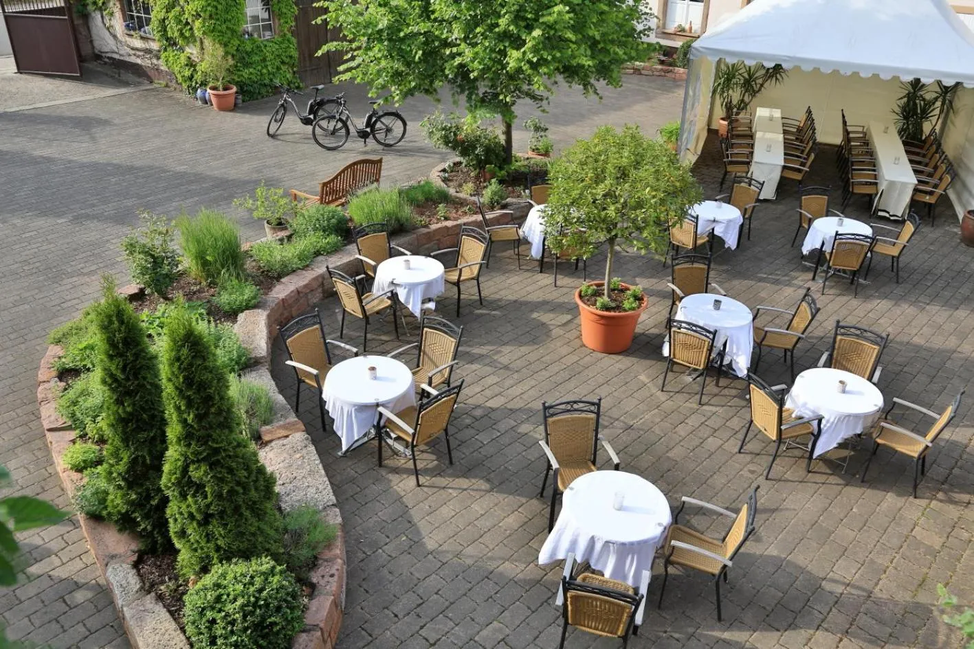 Balcony/Terrace in Landidyll Hotel Klostermühle