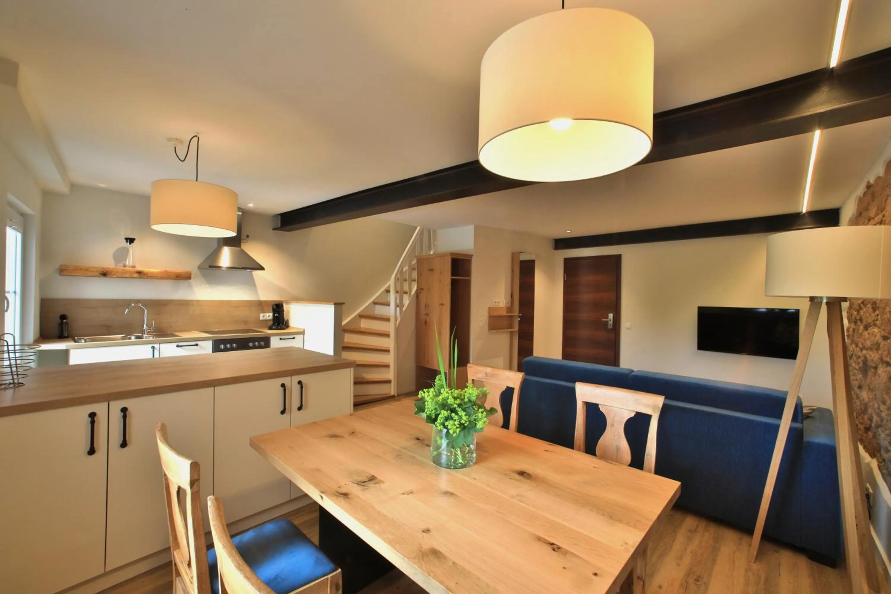 Kitchen or kitchenette in Landidyll Hotel Klostermühle