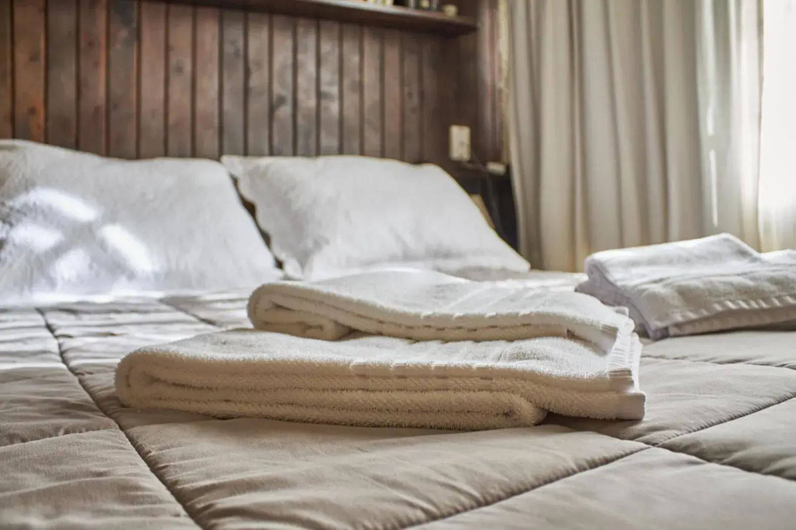 Bed in Hostería La Posta Del Cazador Bed in Hostería La Posta Del Cazador