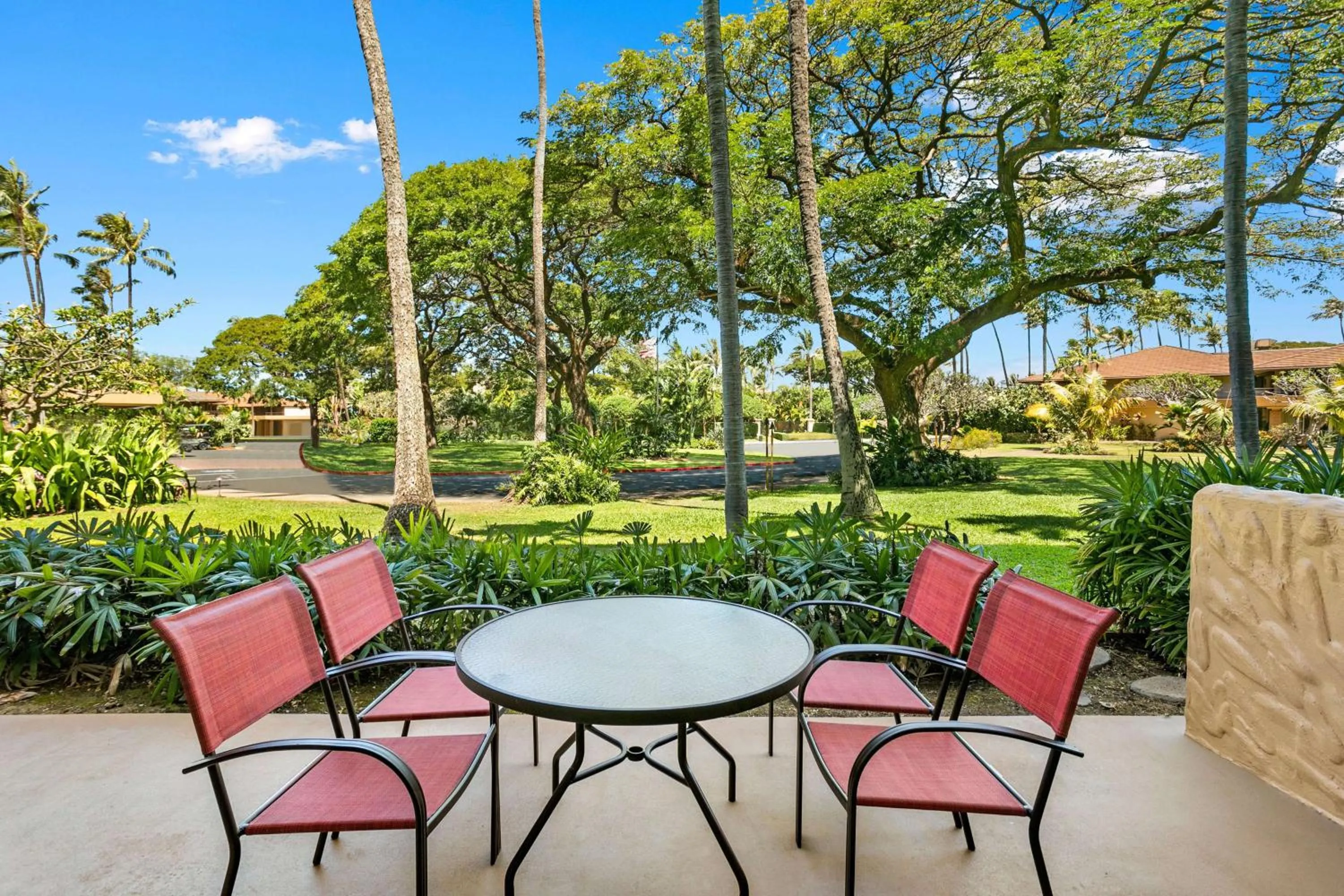 Patio in Aston Maui Kaanapali Villas