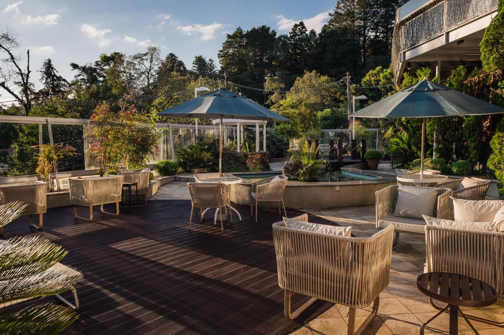 Garden view in Hotel Estalagem St. Hubertus