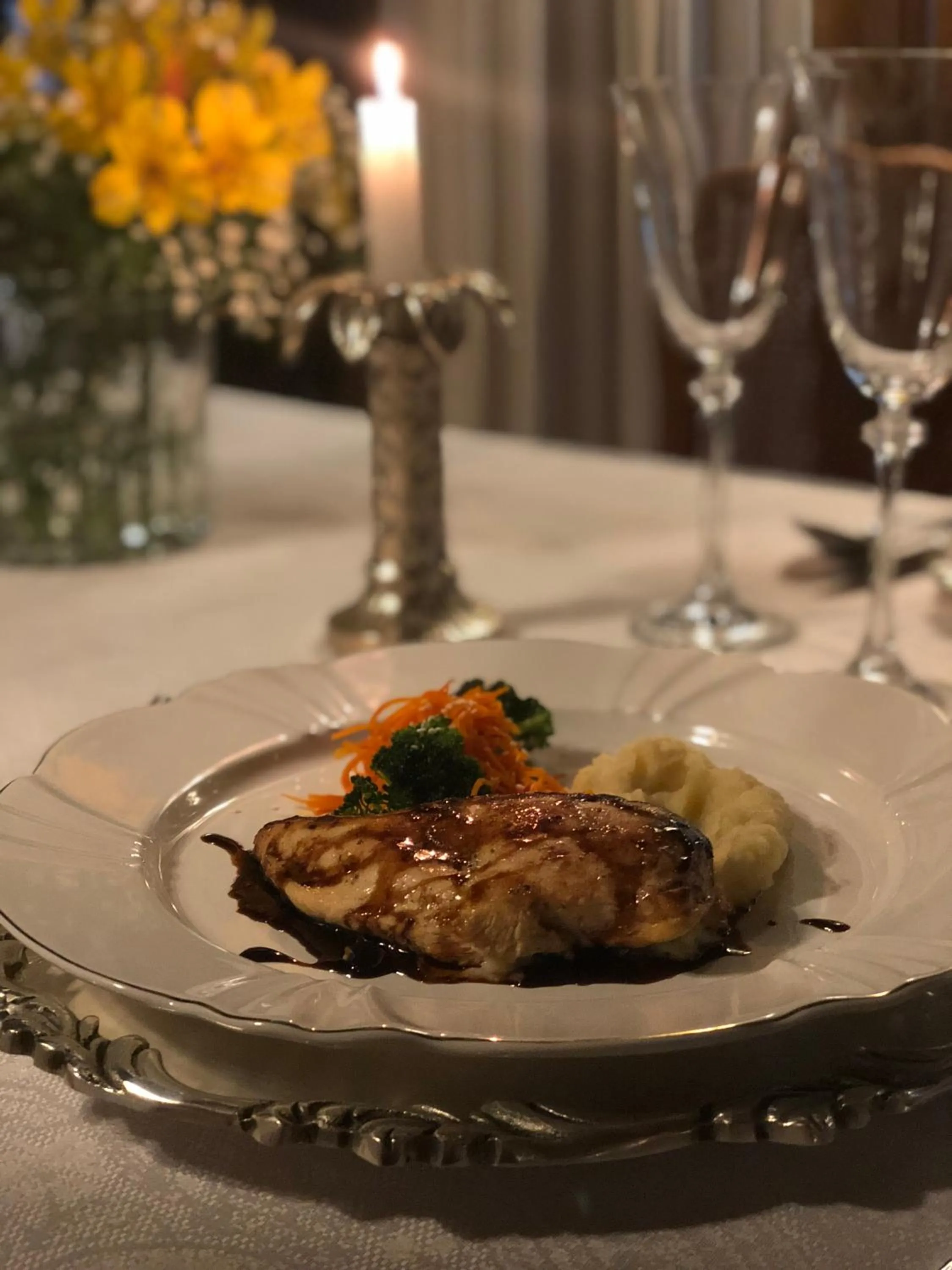 Dinner in Hotel Estalagem St. Hubertus