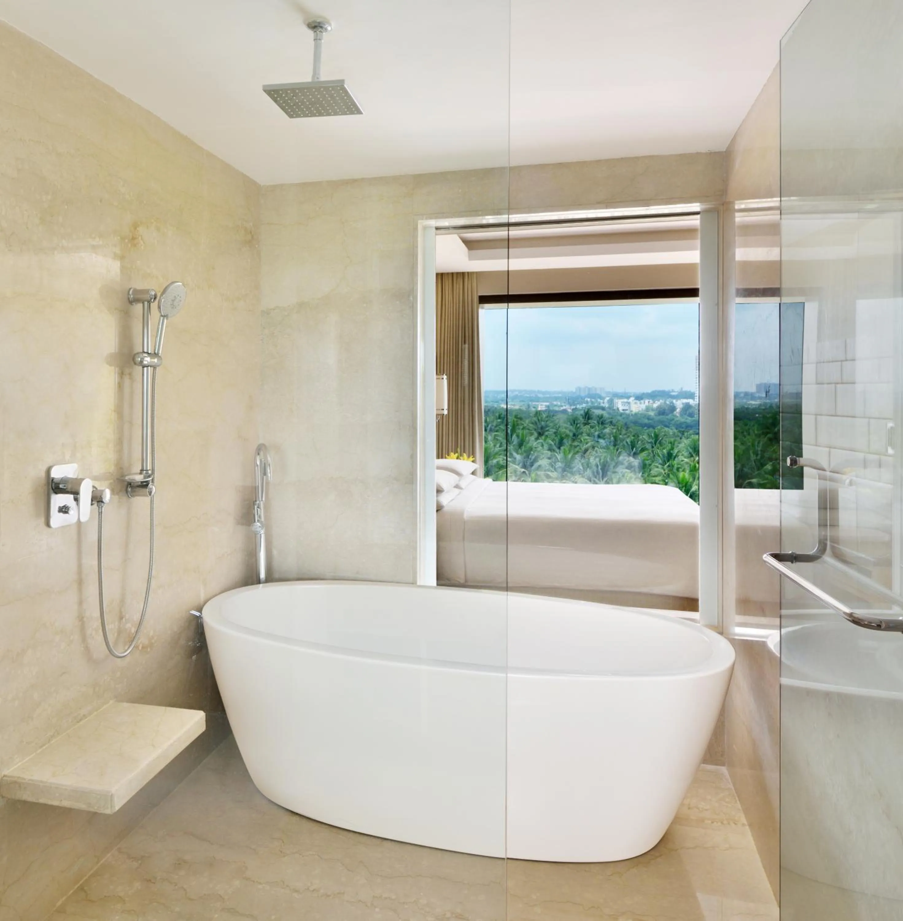 Toilet in Courtyard by Marriott Bengaluru Hebbal