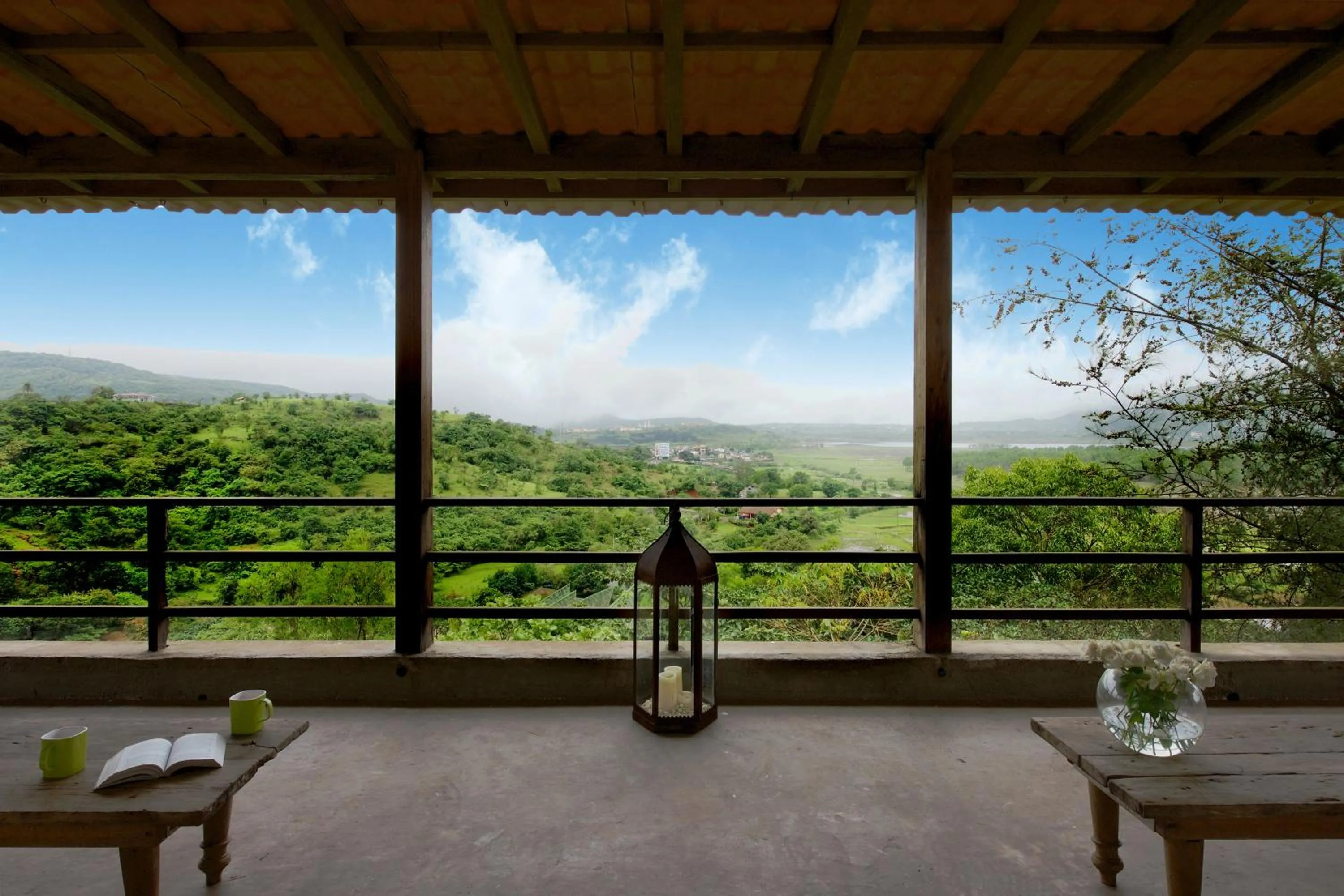 Mountain view in Bungalow 89 by StayVista - A hill-view villa adorned with eclectic interiors for a truly unique & captivating stay