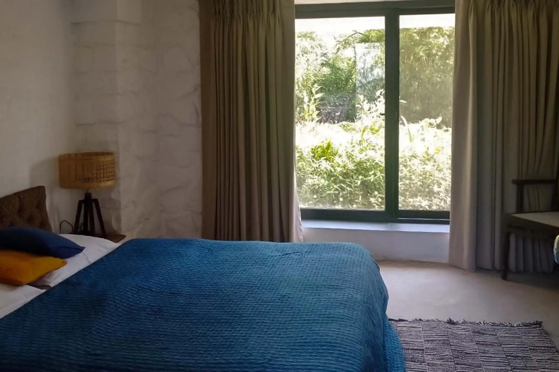 Bedroom, Bed in Bungalow 89 by StayVista - A hill-view villa adorned with eclectic interiors for a truly unique & captivating stay