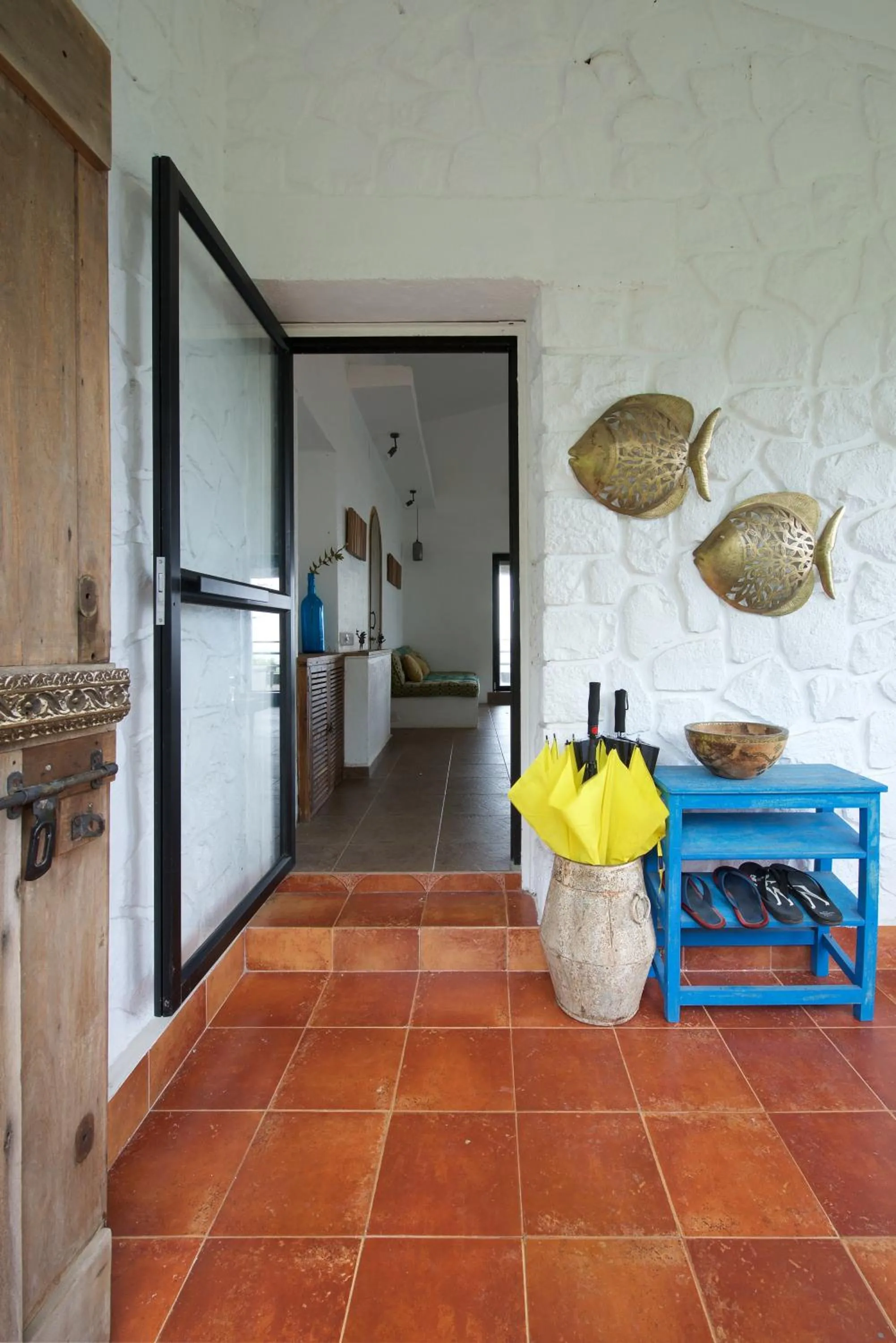 Facade/entrance in Bungalow 89 by StayVista - A hill-view villa adorned with eclectic interiors for a truly unique & captivating stay