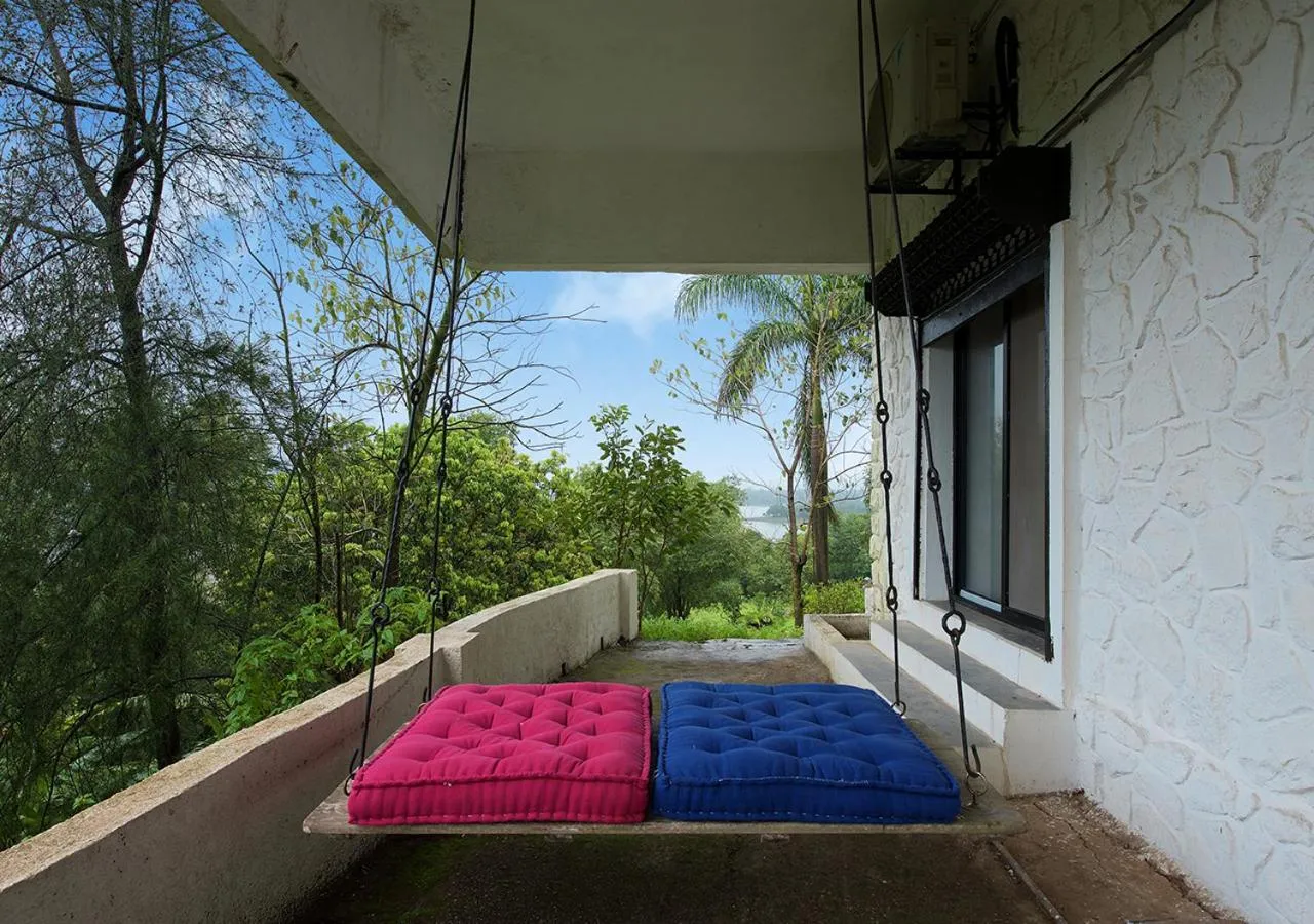 Patio in Bungalow 89 by StayVista - A hill-view villa adorned with eclectic interiors for a truly unique & captivating stay
