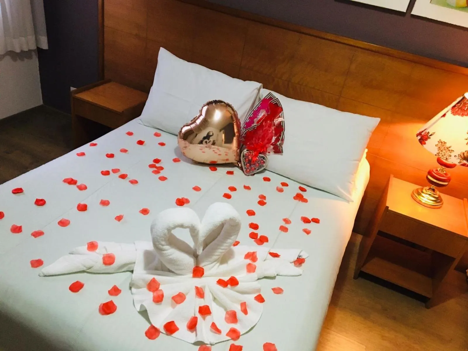 Decorative detail, Bed in Pousada Condado Brasileiro