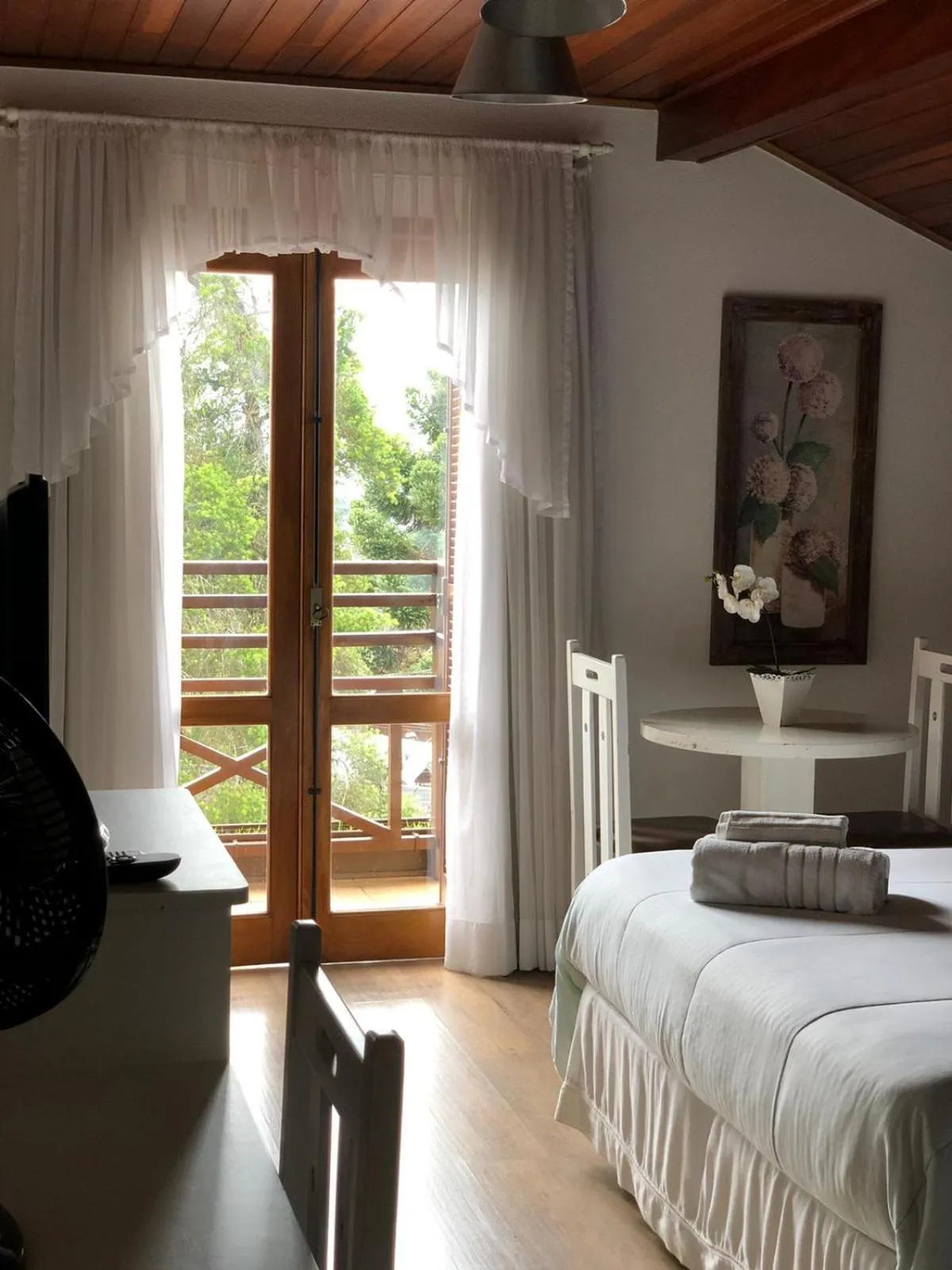 Bed in Pousada Condado Brasileiro