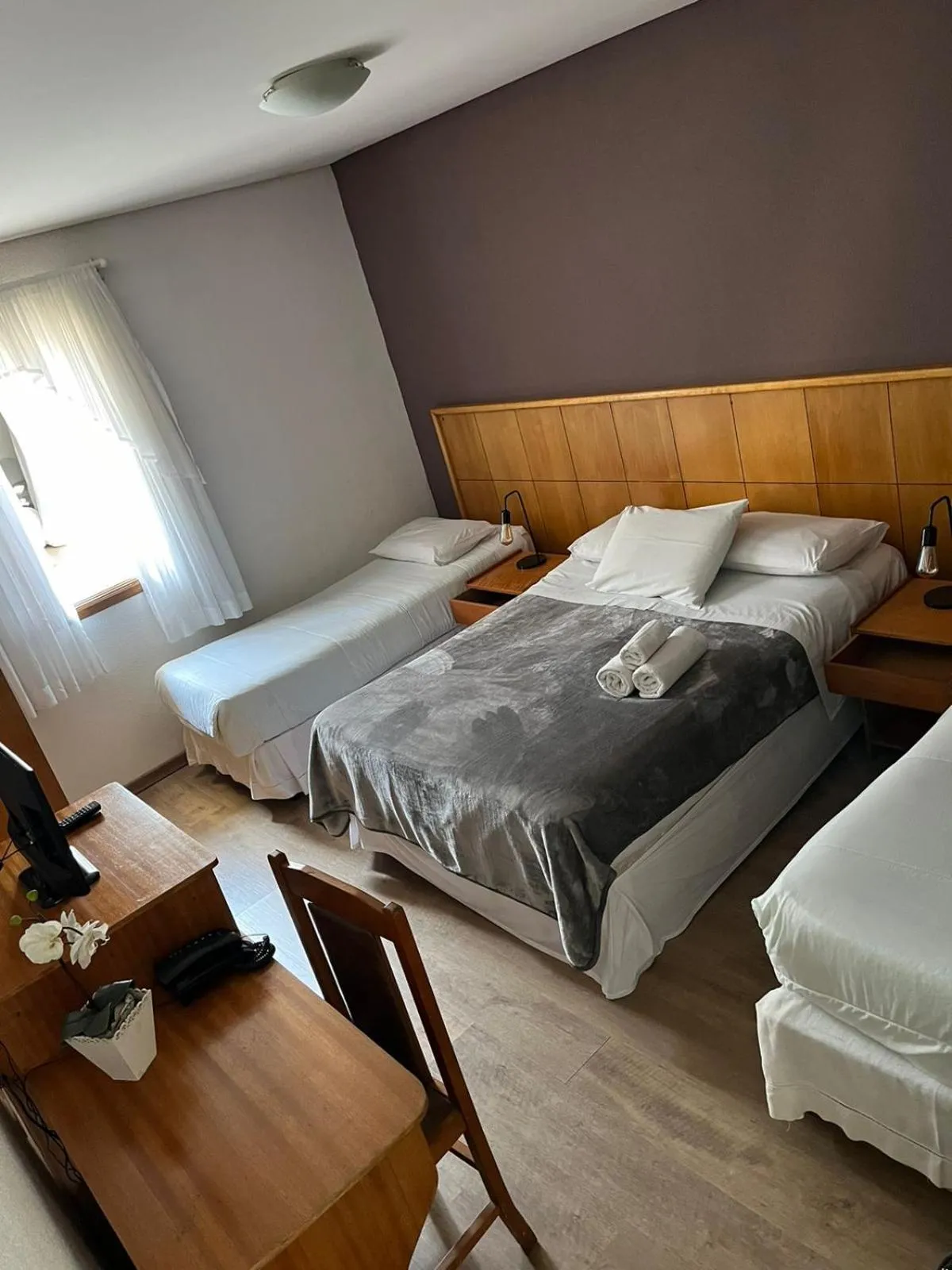 Bed in Pousada Condado Brasileiro