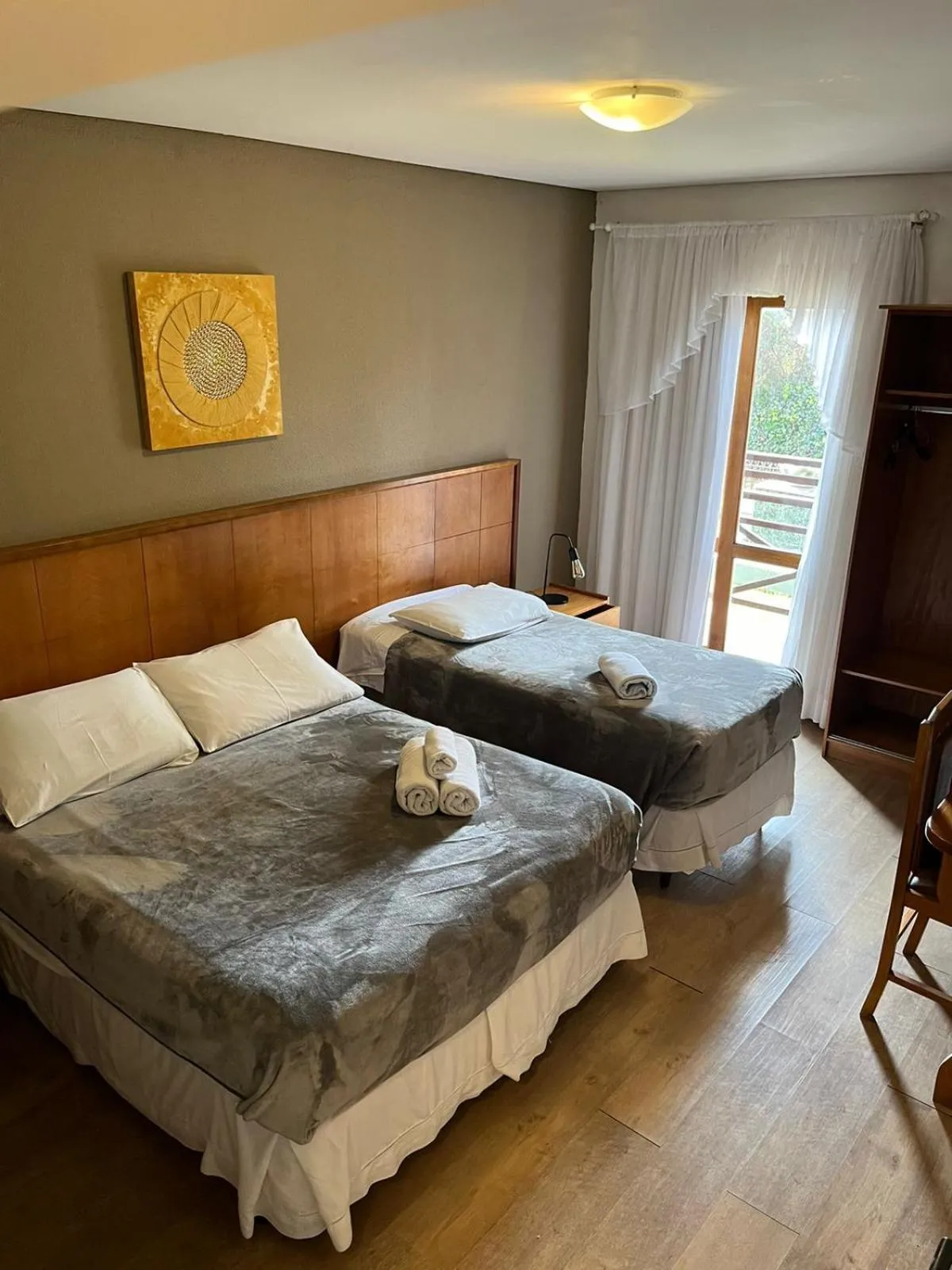 Bed in Pousada Condado Brasileiro