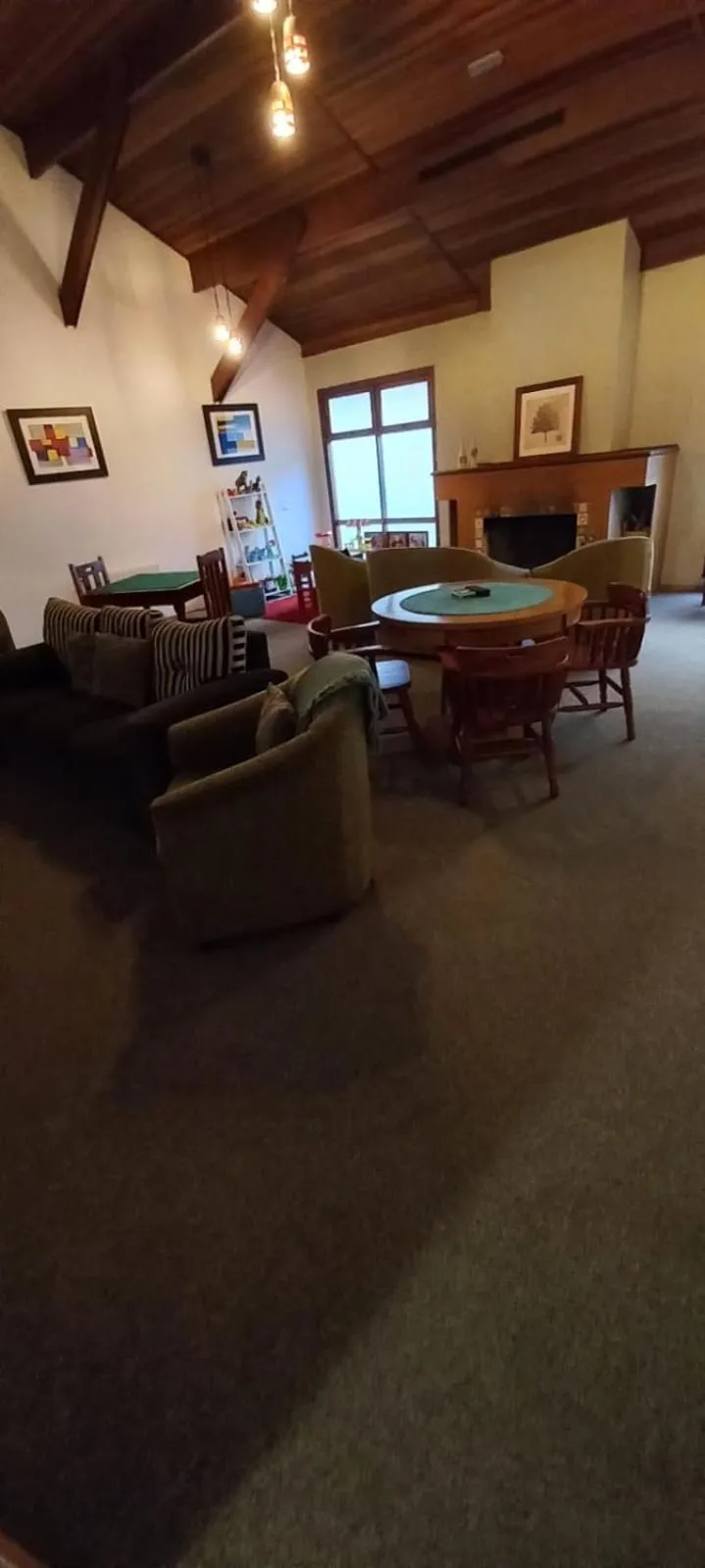 Communal lounge/ TV room in Pousada Condado Brasileiro