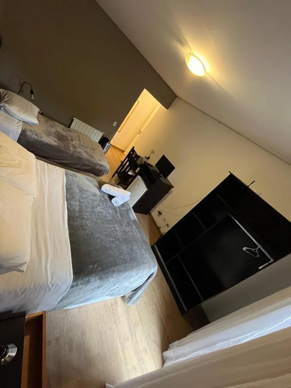 Bed in Pousada Condado Brasileiro