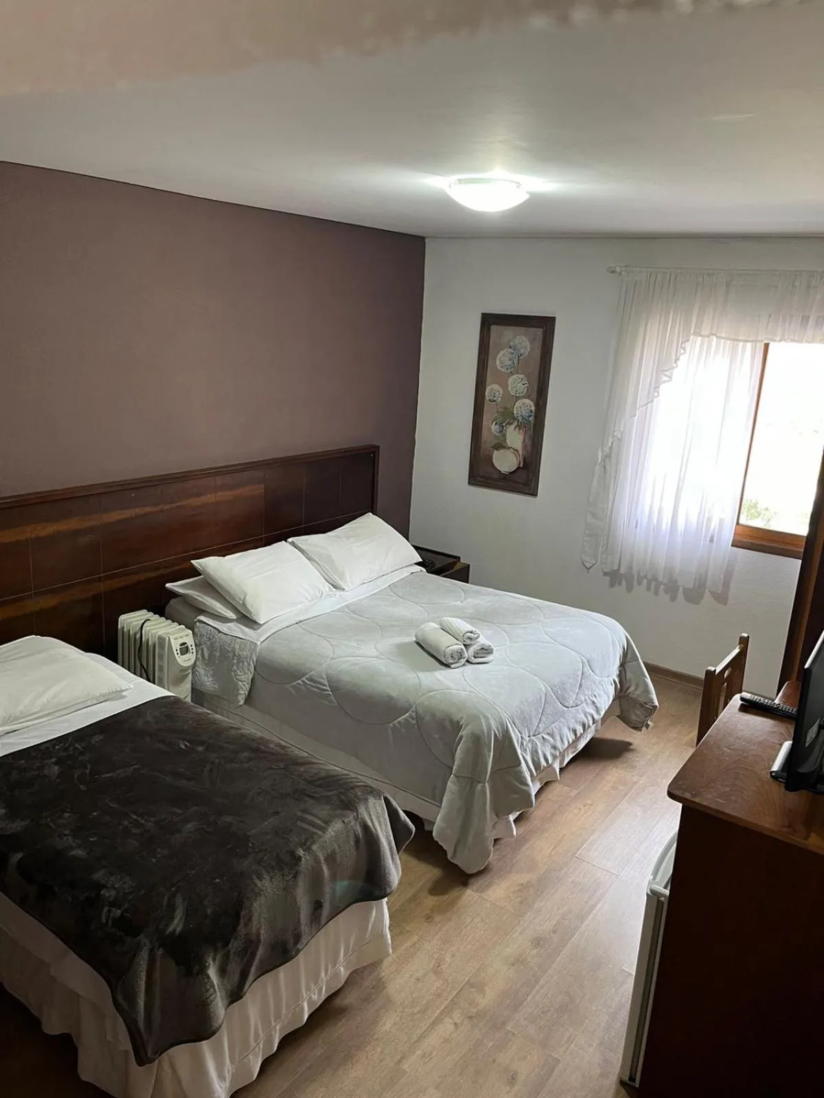 Bed in Pousada Condado Brasileiro