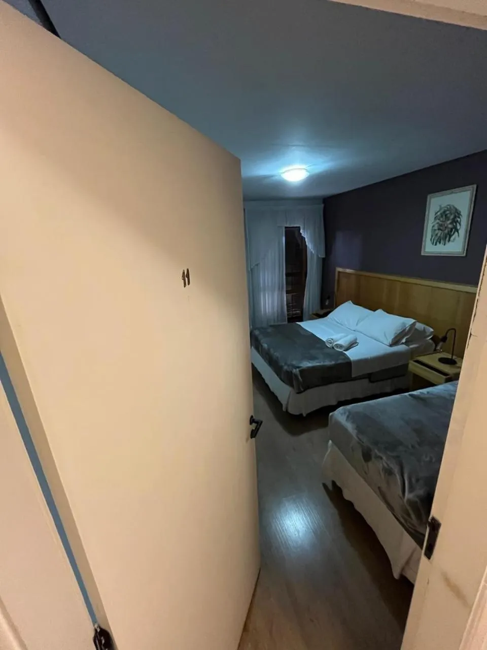Bed in Pousada Condado Brasileiro