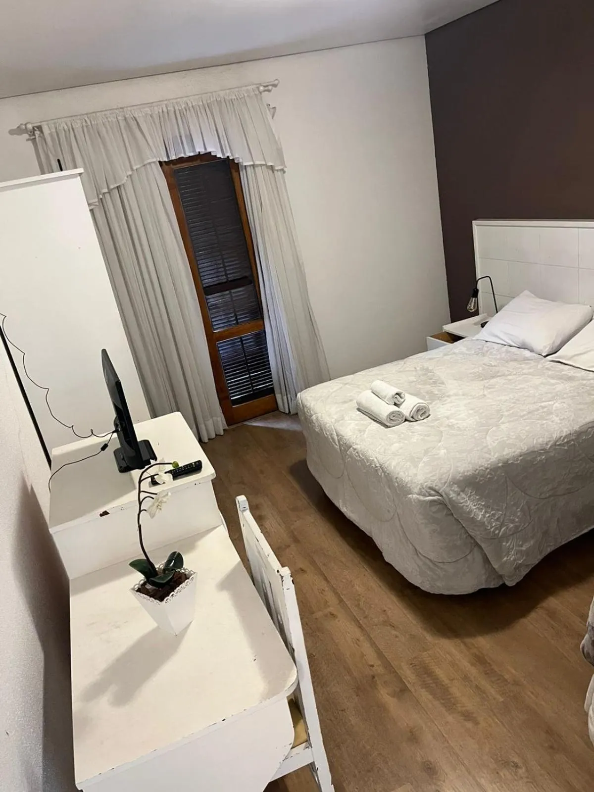Bed in Pousada Condado Brasileiro