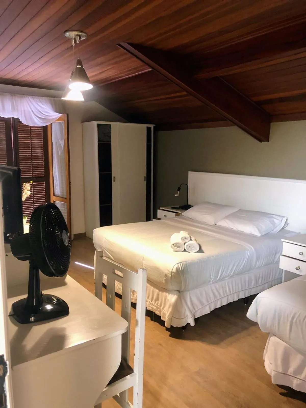 Bed in Pousada Condado Brasileiro