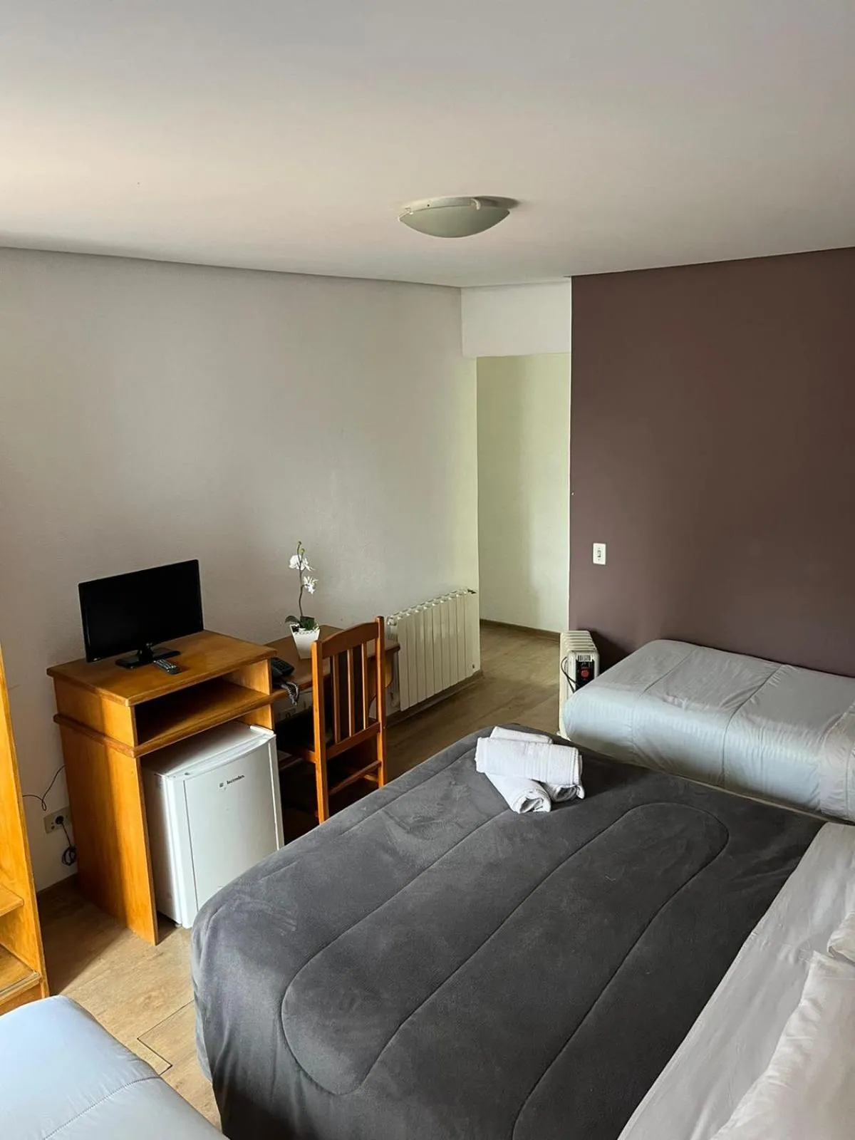 Bed in Pousada Condado Brasileiro