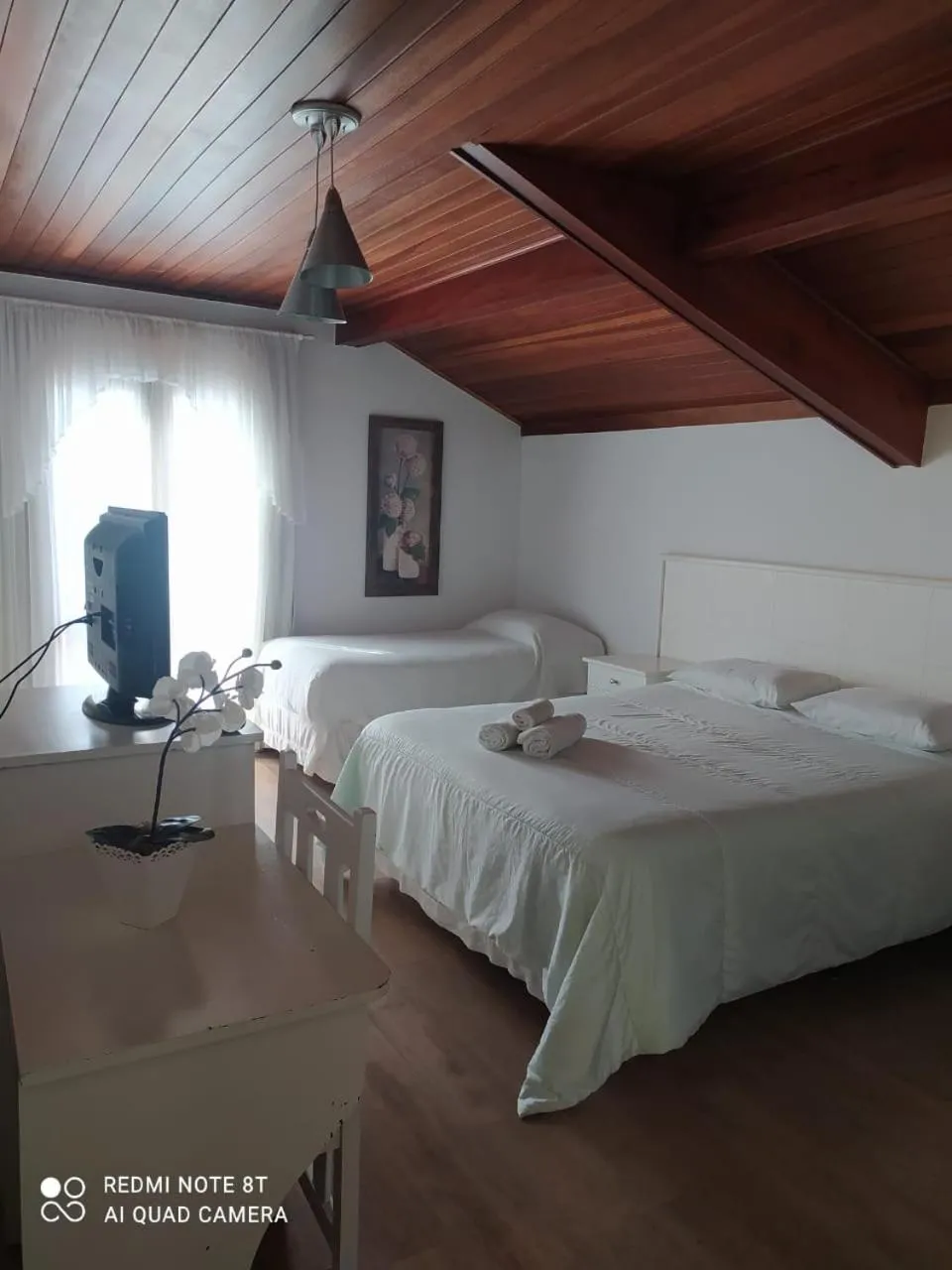 Bed in Pousada Condado Brasileiro