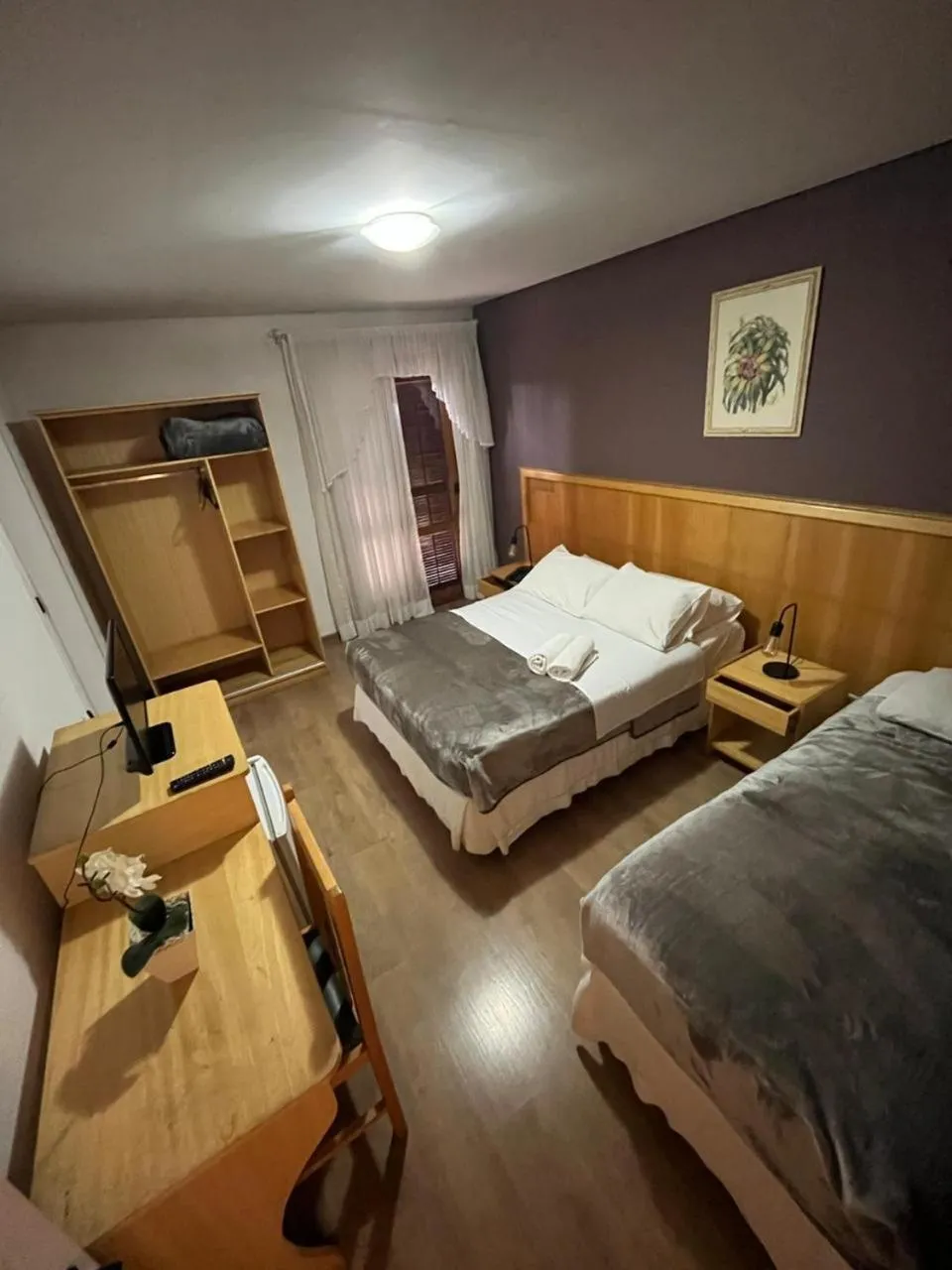 Bed in Pousada Condado Brasileiro