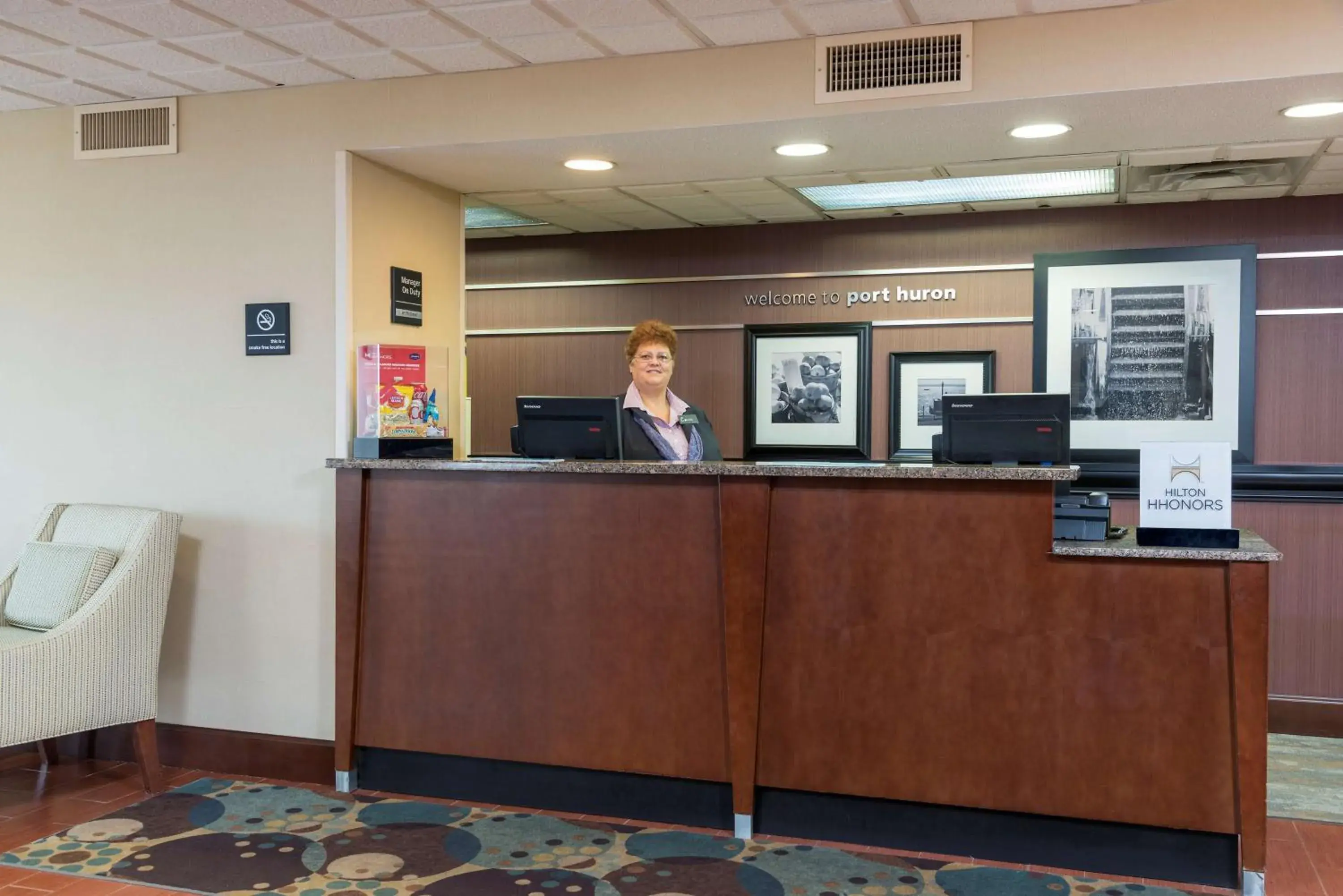 Lobby or reception in Hampton Inn Port Huron Lobby or reception in Hampton Inn Port Huron