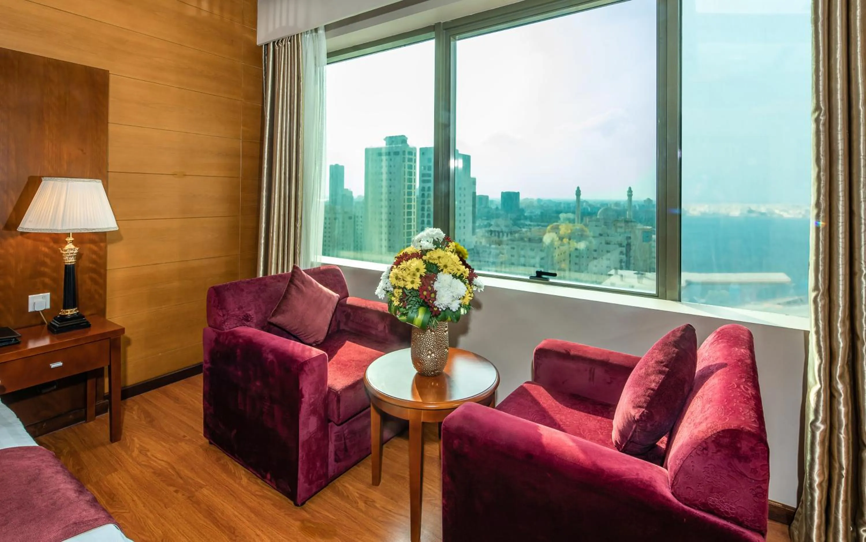 Seating area in Diva Hotel