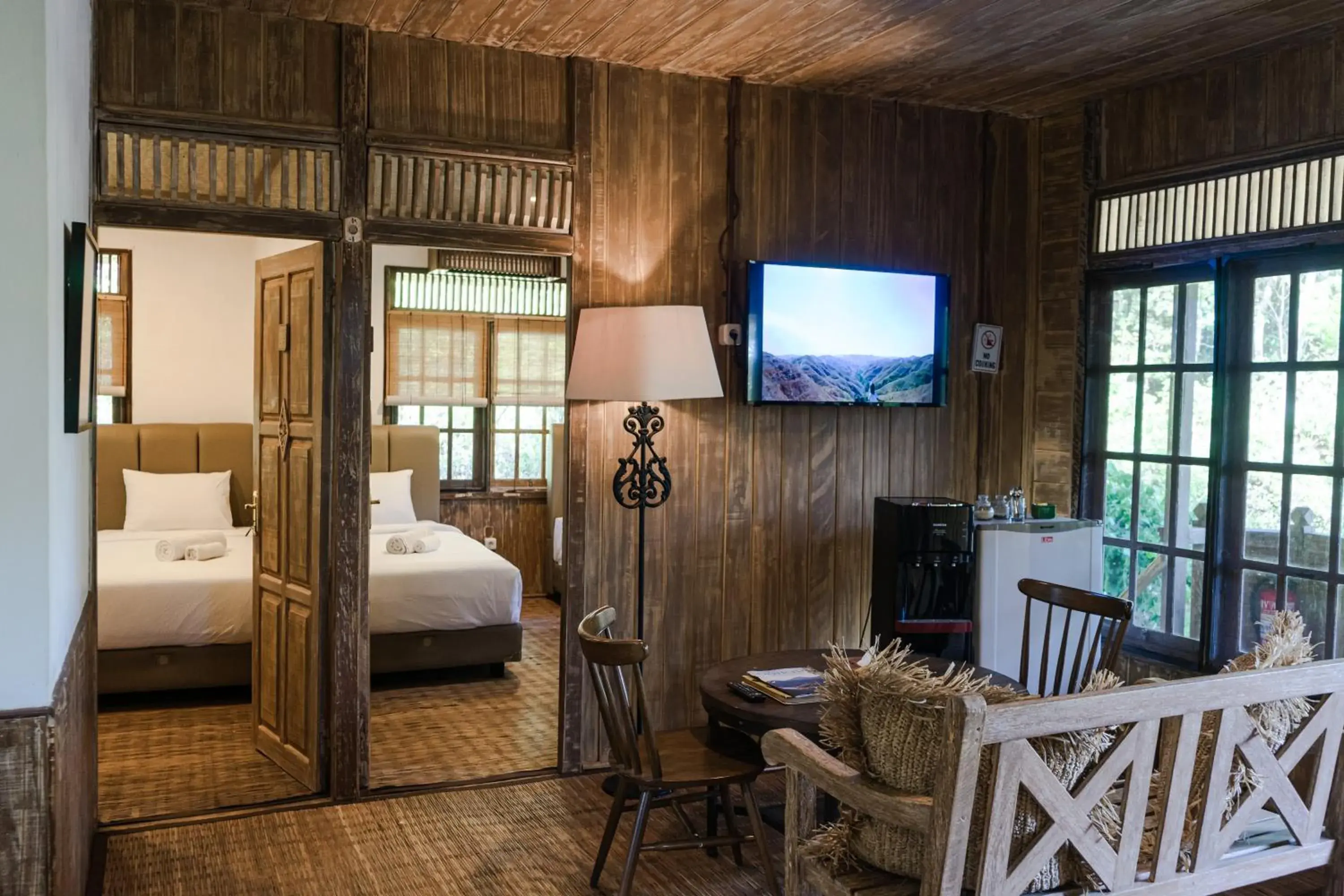 Dining area, Bed in Menjangan Ecolodge - CHSE Certified Dining area, Bed in Menjangan Ecolodge - CHSE Certified