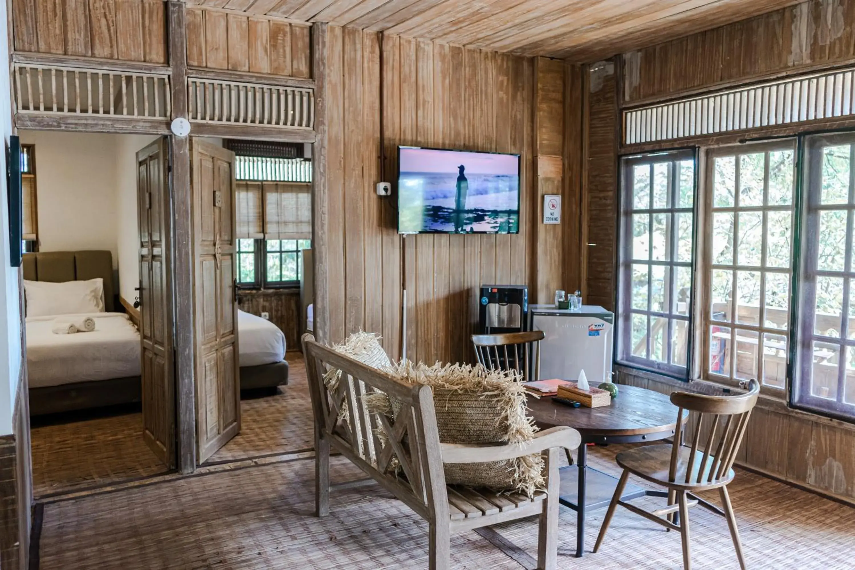 Bed in Menjangan Ecolodge - CHSE Certified Bed in Menjangan Ecolodge - CHSE Certified