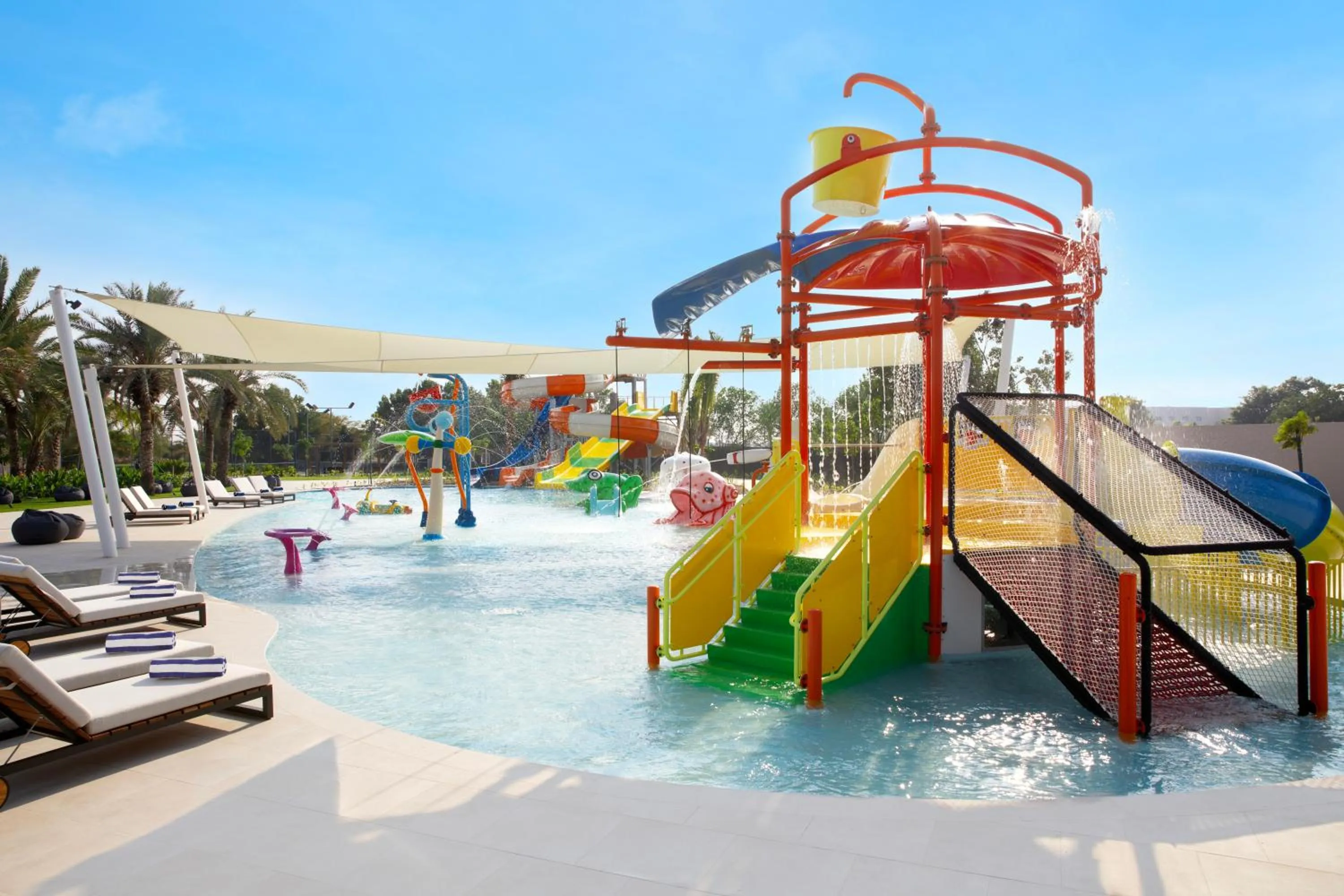 Aqua park in Barceló Mussanah Resort, Sultanate of Oman