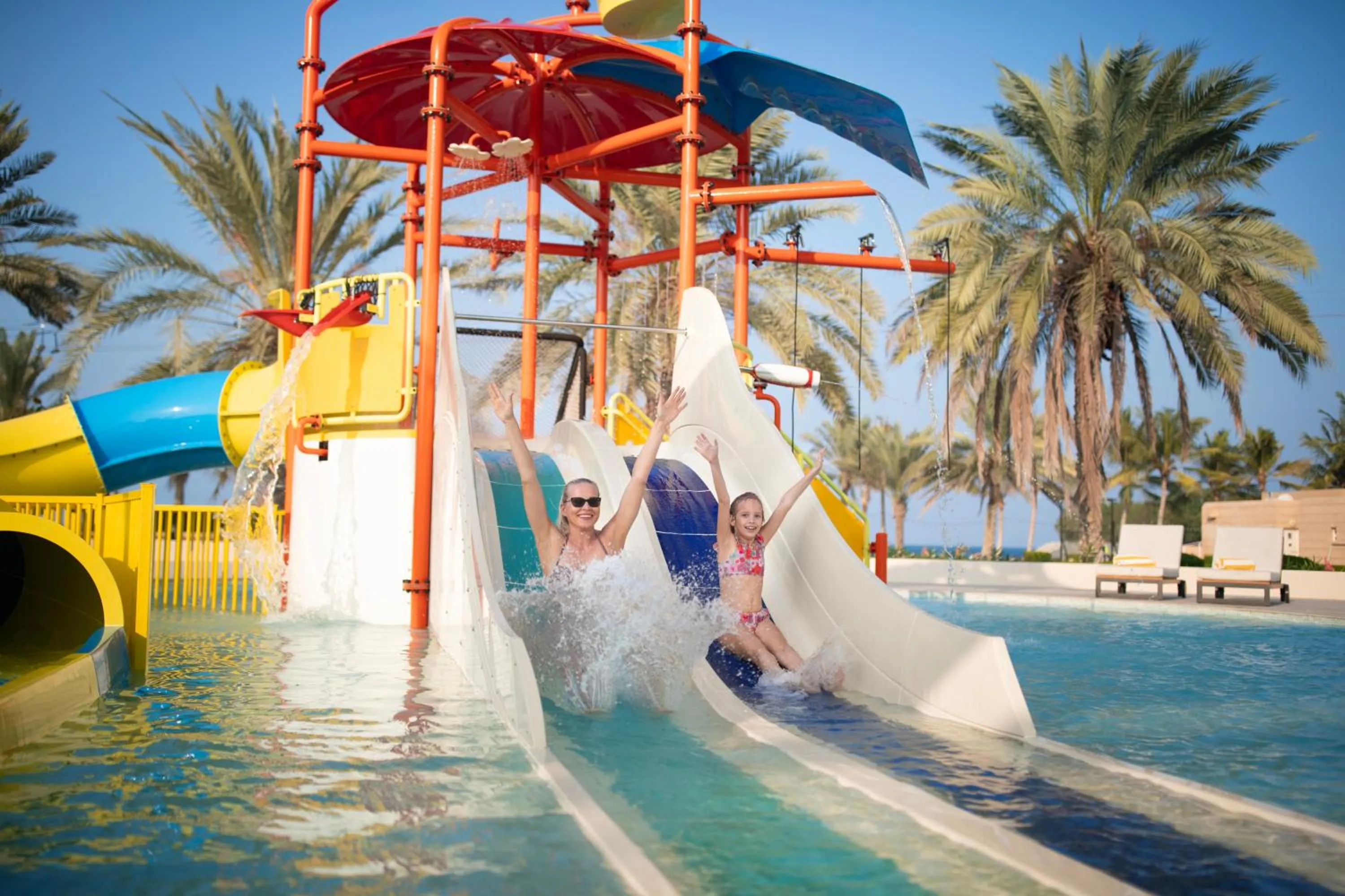 Aqua park in Barceló Mussanah Resort, Sultanate of Oman